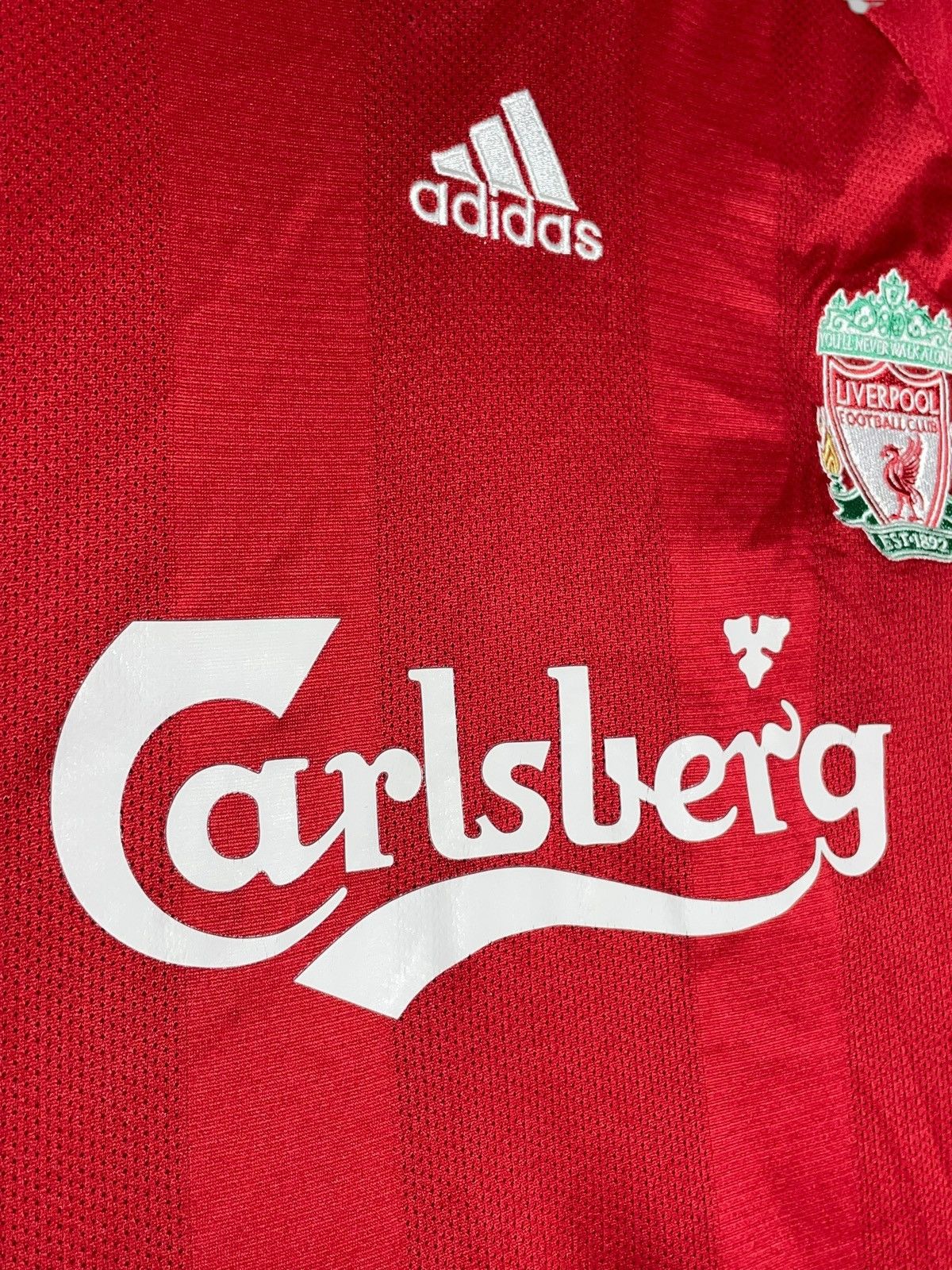 Adidas Liverpool FC Adidas 2008/09 Home Vintage Football Shirt Size US L / EU 52-54 / 3 - 8 Thumbnail