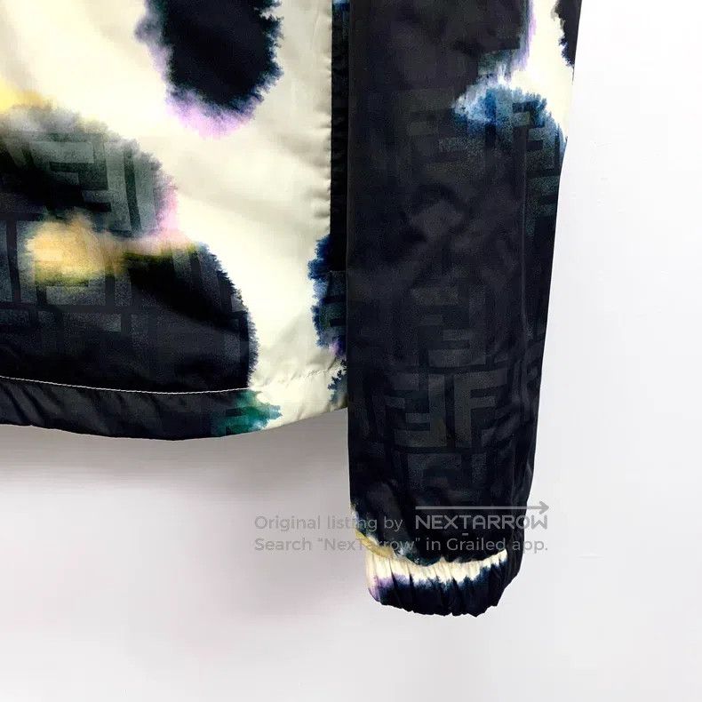 Fendi Fendi Black splattered ink logo letter full-print hooded l Size US M / EU 48-50 / 2 - 4 Thumbnail