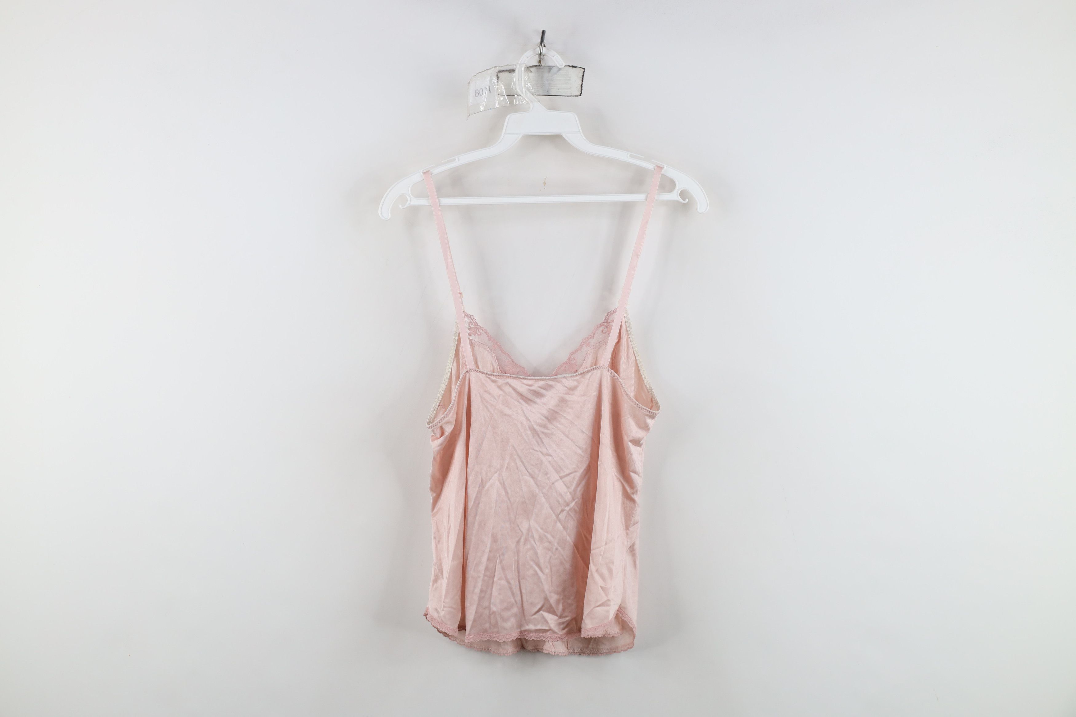 Vintage Vintage 70s Streetwear Fairy Silky Lace Cami Tank Top Shirt Size XS / US 0-2 / IT 36-38 - 9 Thumbnail