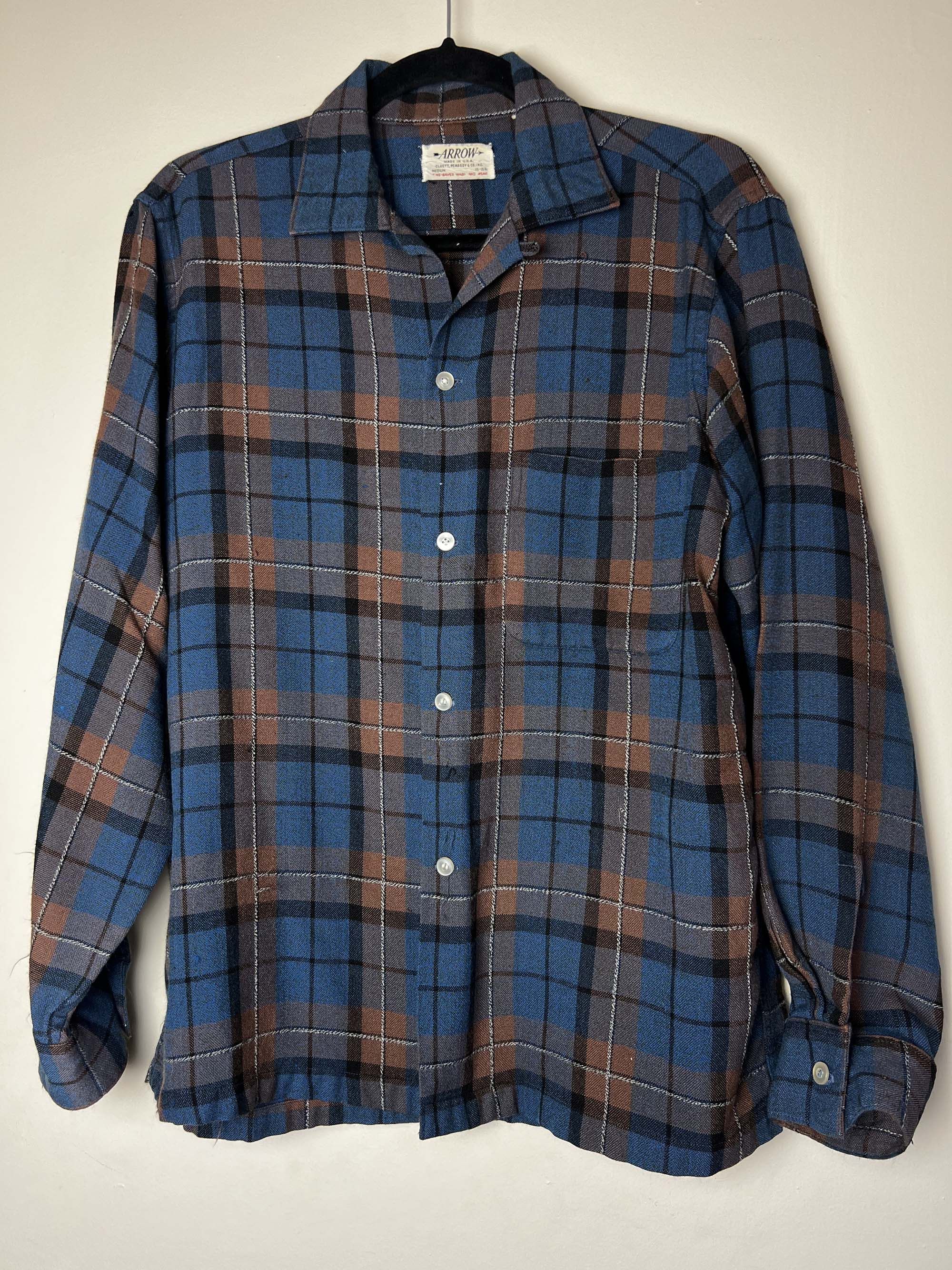 Arrow Vintage 1950's-1960's Arrow Time-Saver Wash and Wear Shirt Size US M / EU 48-50 / 2 - 13 Thumbnail