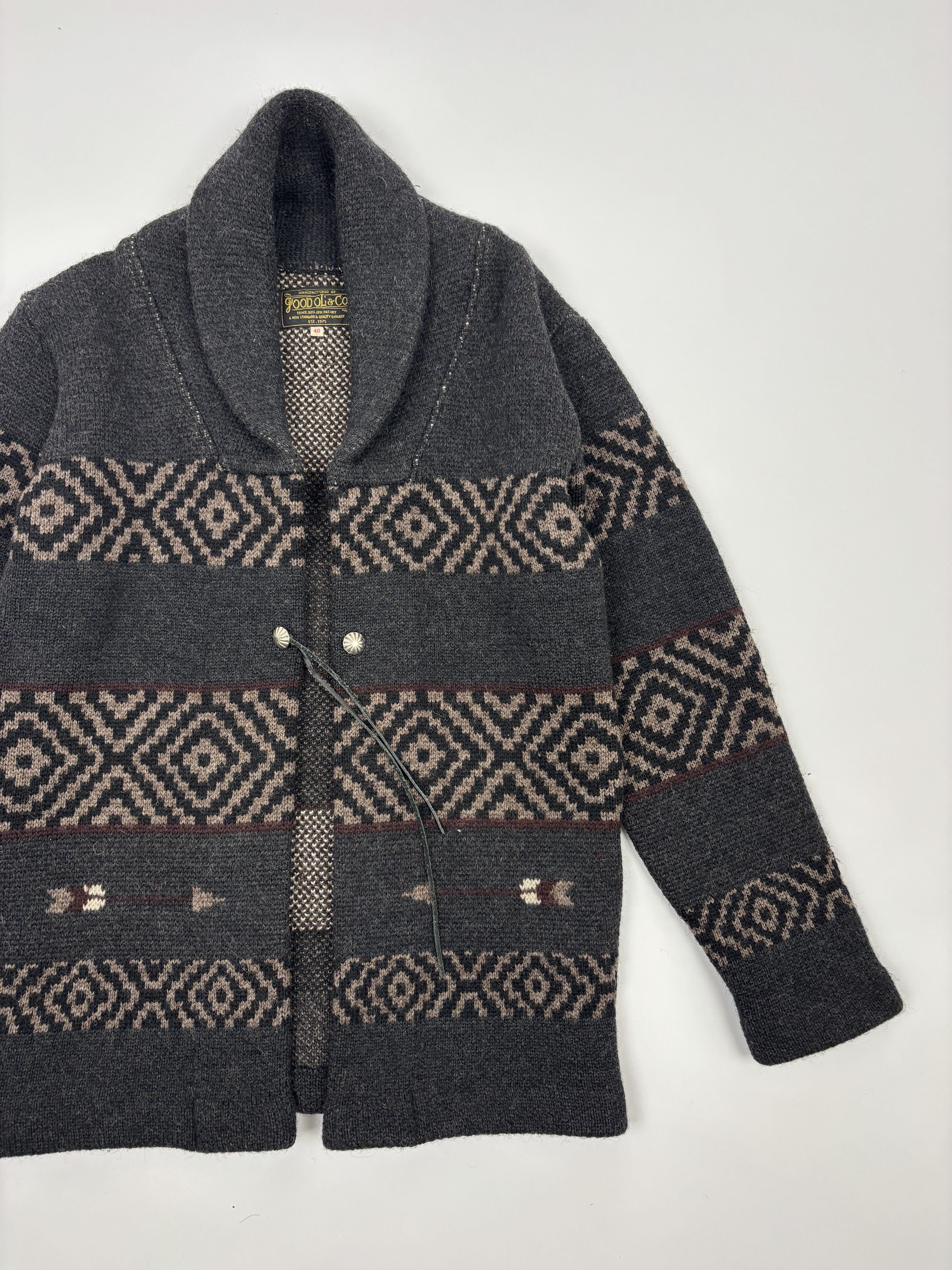 Japanese Brand Good Ol’ Cowichan Cardigan Size US M / EU 48-50 / 2 - 1 Thumbnail