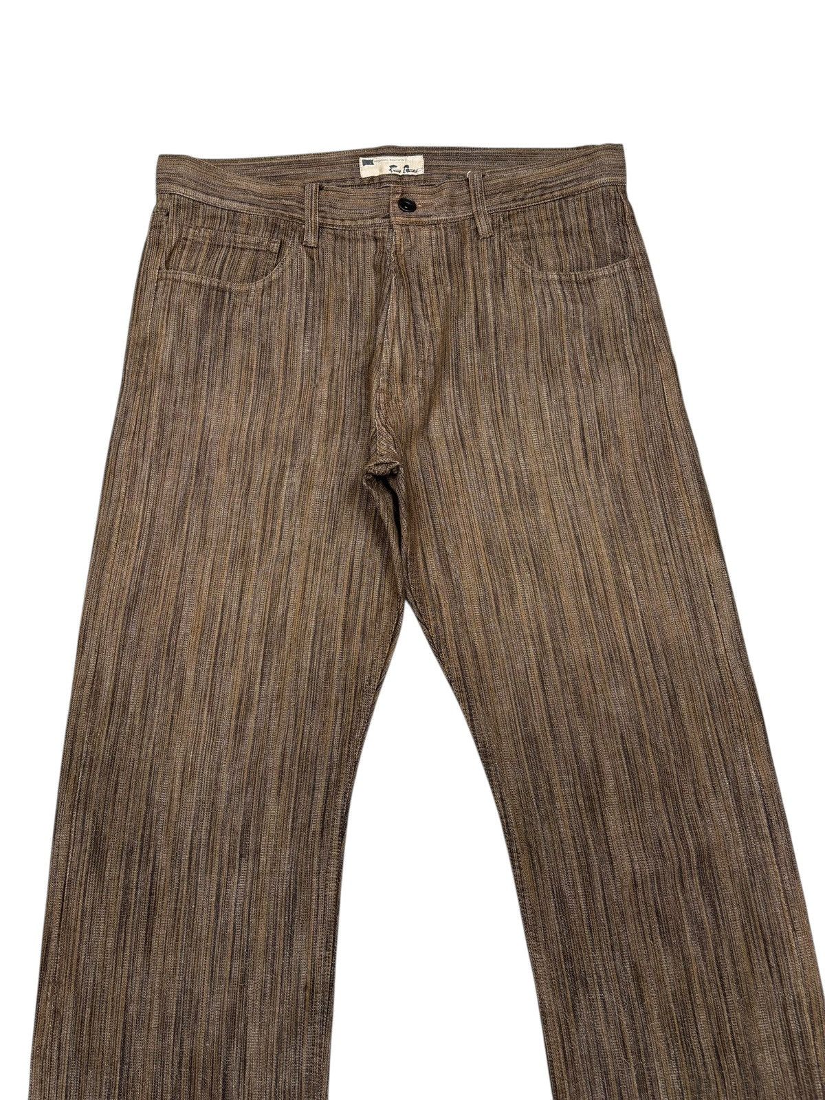 Kapital 🇯🇵Special Edition Free Gate Vertical Stripe Denim Jeans Size US 33 - 5 Thumbnail