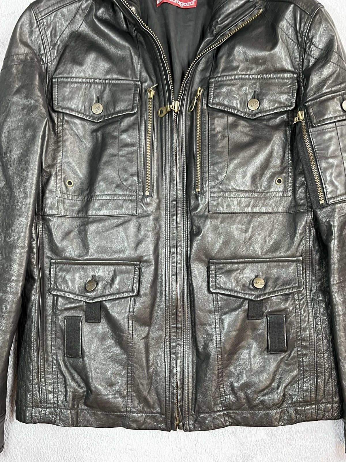 Vintage Vintage 90s Aviator style Leather Flight jacket military Size US XS / EU 42 / 0 - 3 Thumbnail