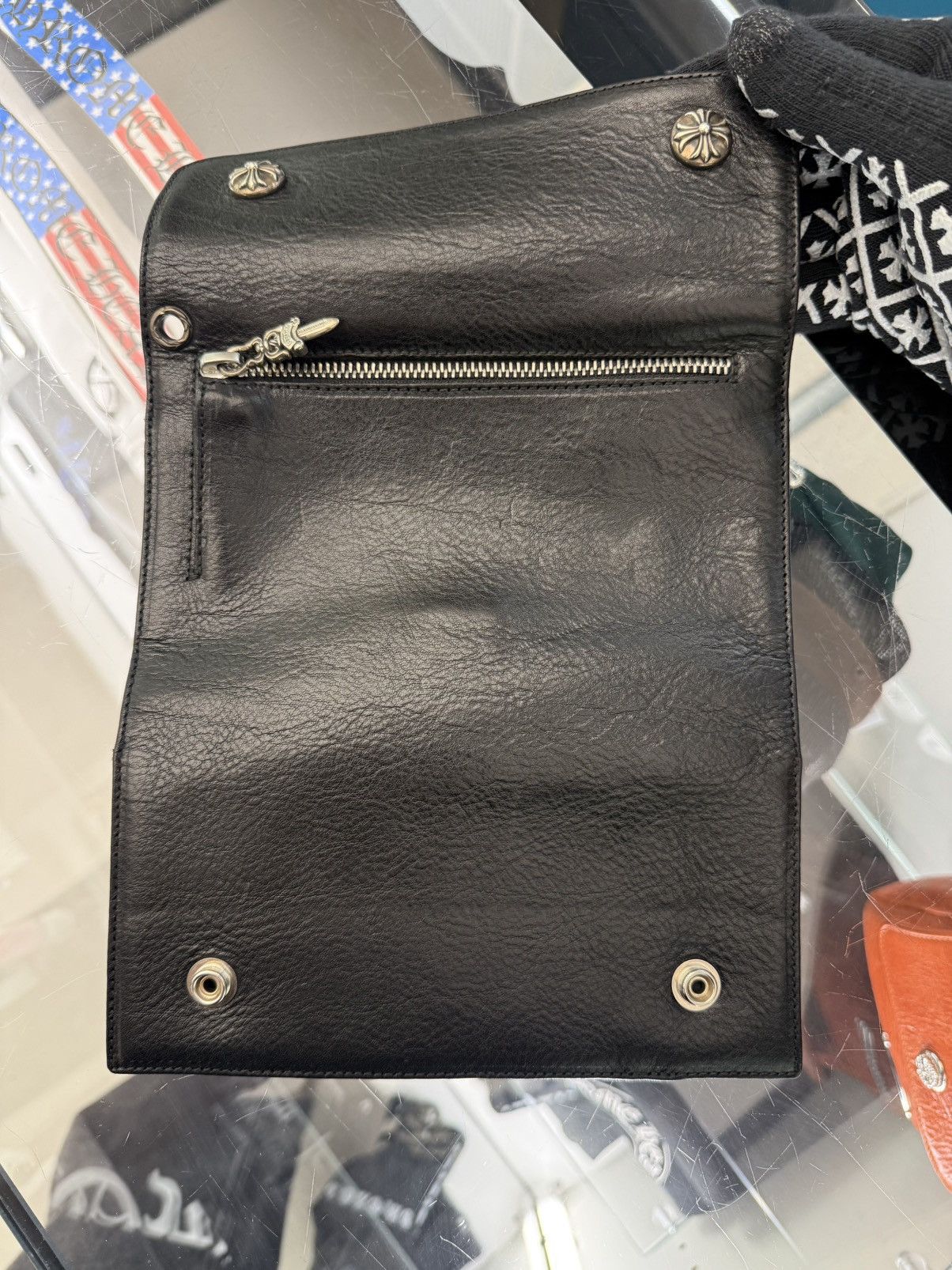 Chrome Hearts Chrome Hearts Leather Wallet Black Size ONE SIZE - 7 Thumbnail