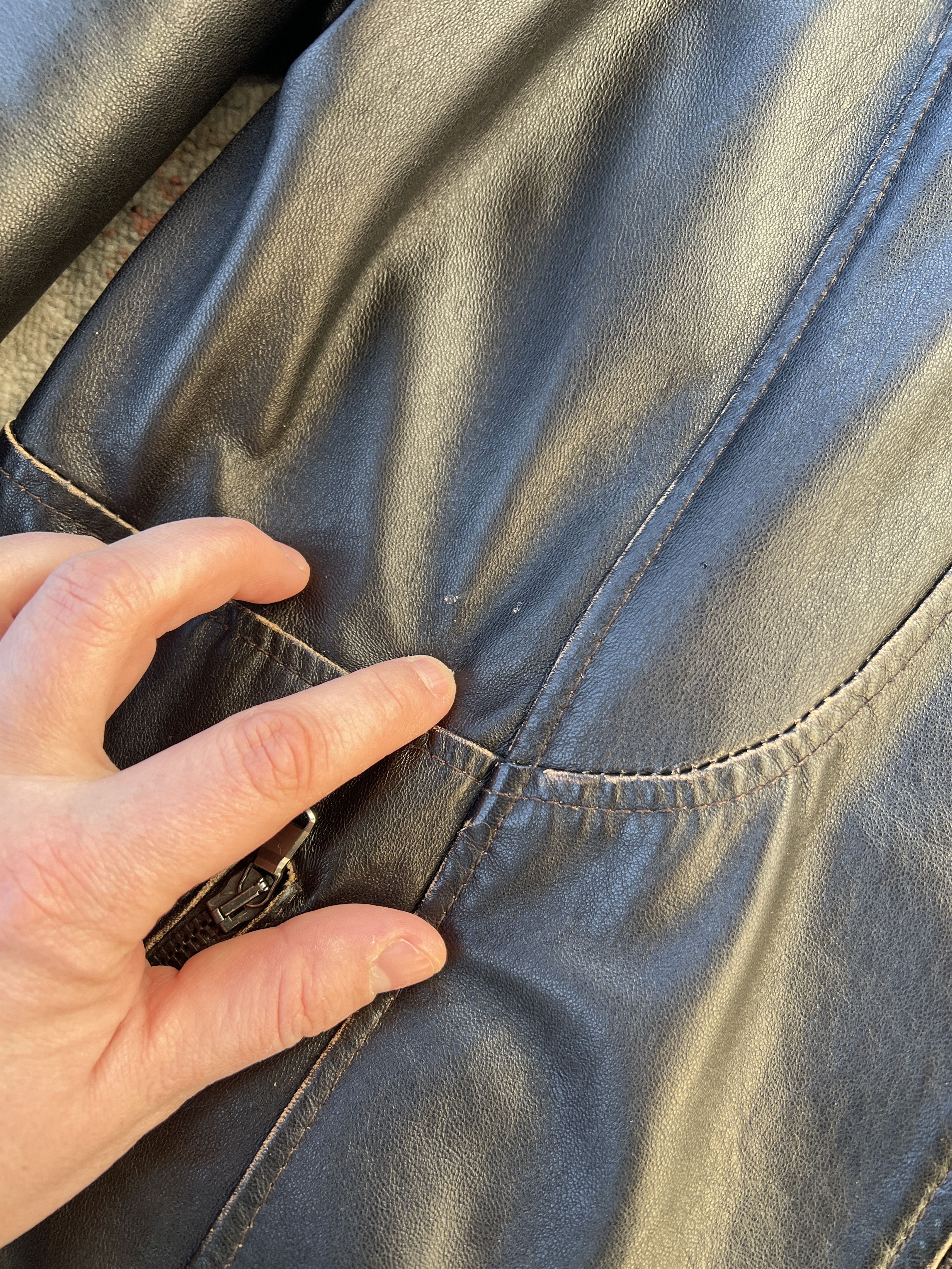 Vintage Moda Pelle Vintage Leather Jacket Size L / US 10 / IT 46 - 4 Thumbnail