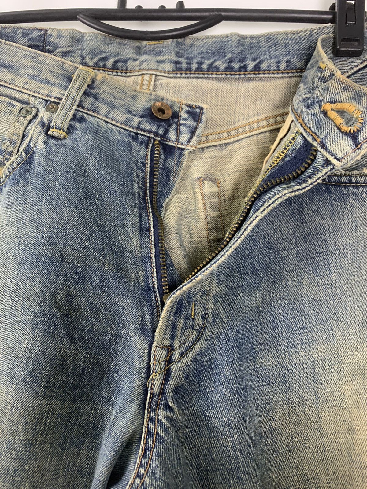 Edwin × Vintage Vintage 90s 505 Edwin distressed denim Size US 30 / EU 46 - 8 Thumbnail