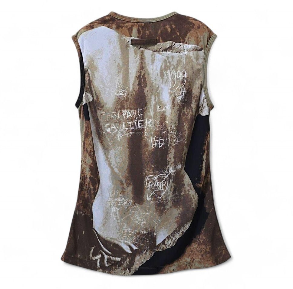 Jean Paul Gaultier Jean Paul Gaultier - M SS99 Shirt Body Mesh Trompe l'oeil Size M / US 6-8 / IT 42-44 - 2 Thumbnail