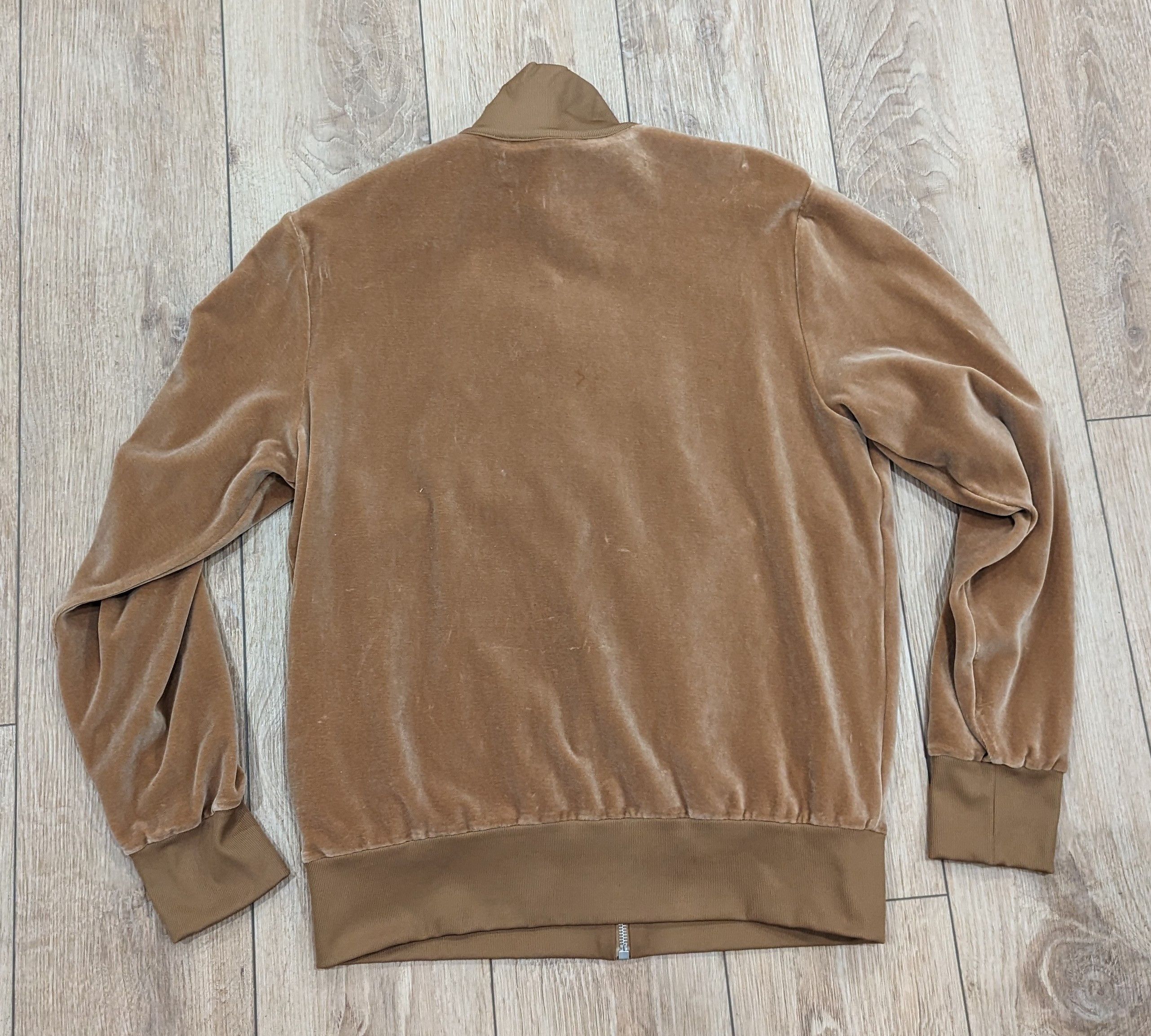Palm Angels PALM ANGELS Velvet Side Stripe Track Jacket Beige Large Size US L / EU 52-54 / 3 - 5 Thumbnail