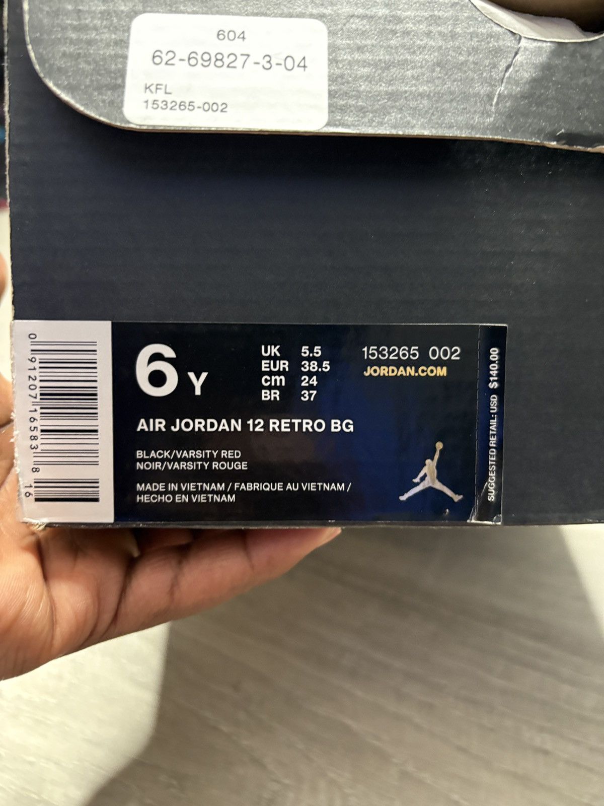 Jordan Brand Jordan 12 ‘flu game’ 2015 pair 100% authentic w/ Orginal box Size US 6 / EU 39 - 6 Thumbnail
