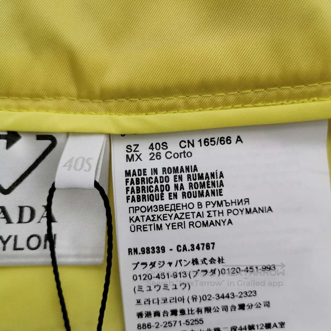 Prada Prada Yellow Belted Shorts Size 4. Size 39" - 6 Thumbnail