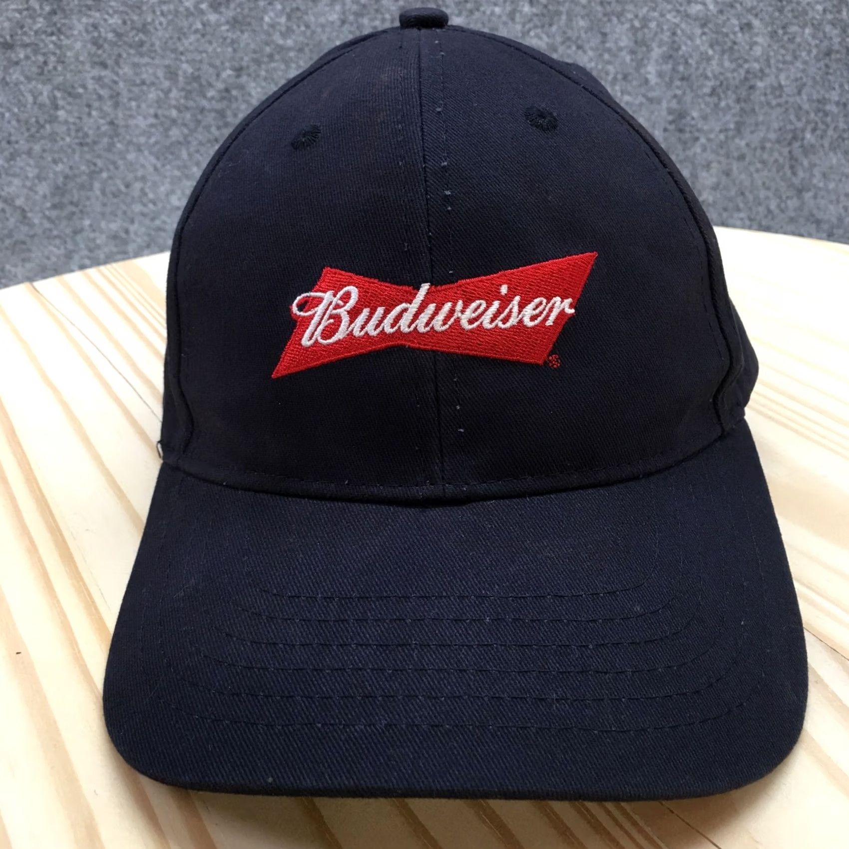 Budweiser Budweiser Baseball Cap Mens Blue OS Adjustable Curved Brim Embroidered Logo Size ONE SIZE - 2 Thumbnail