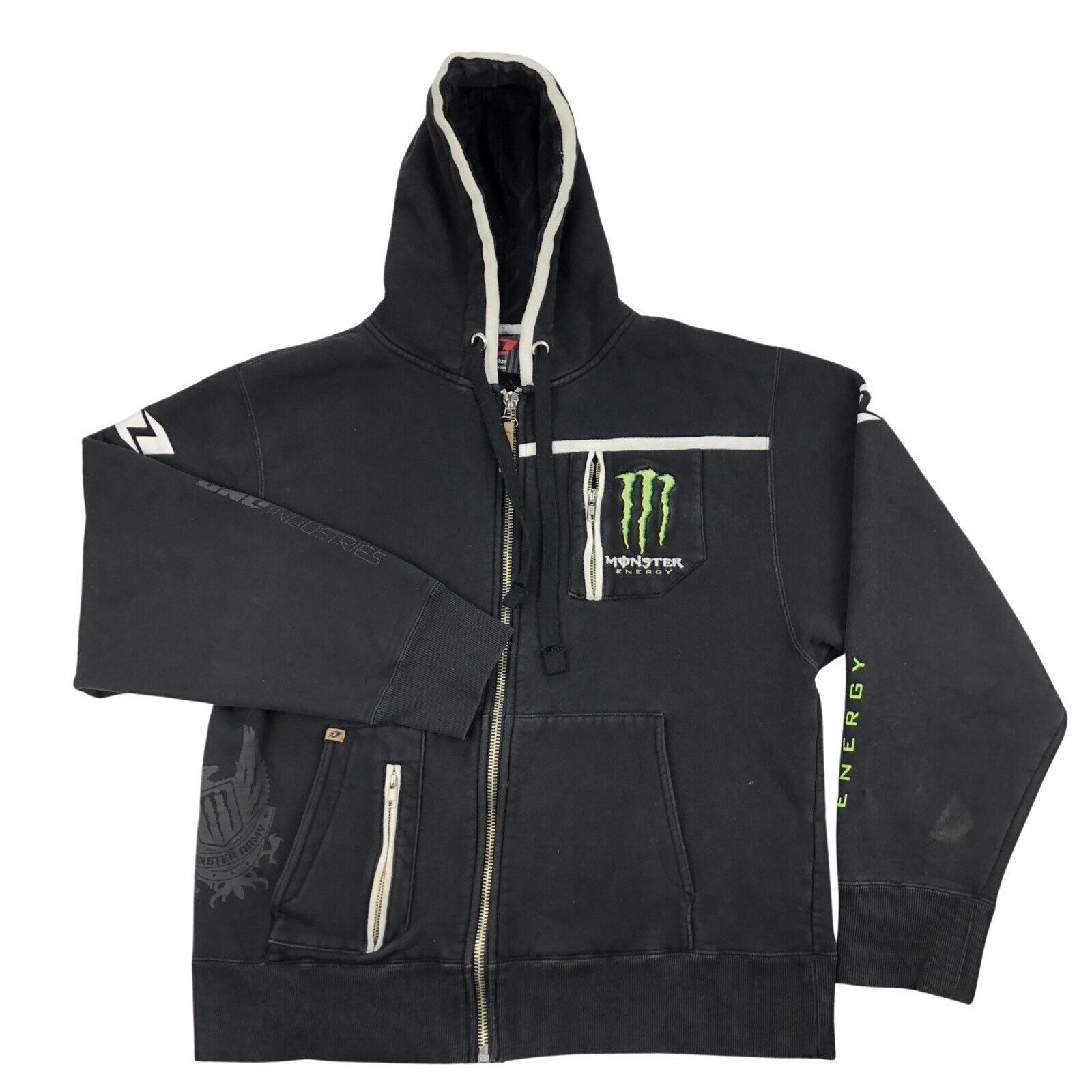 Industrie Monster Energy x One Industries Mens Medium Black Full Zip ...