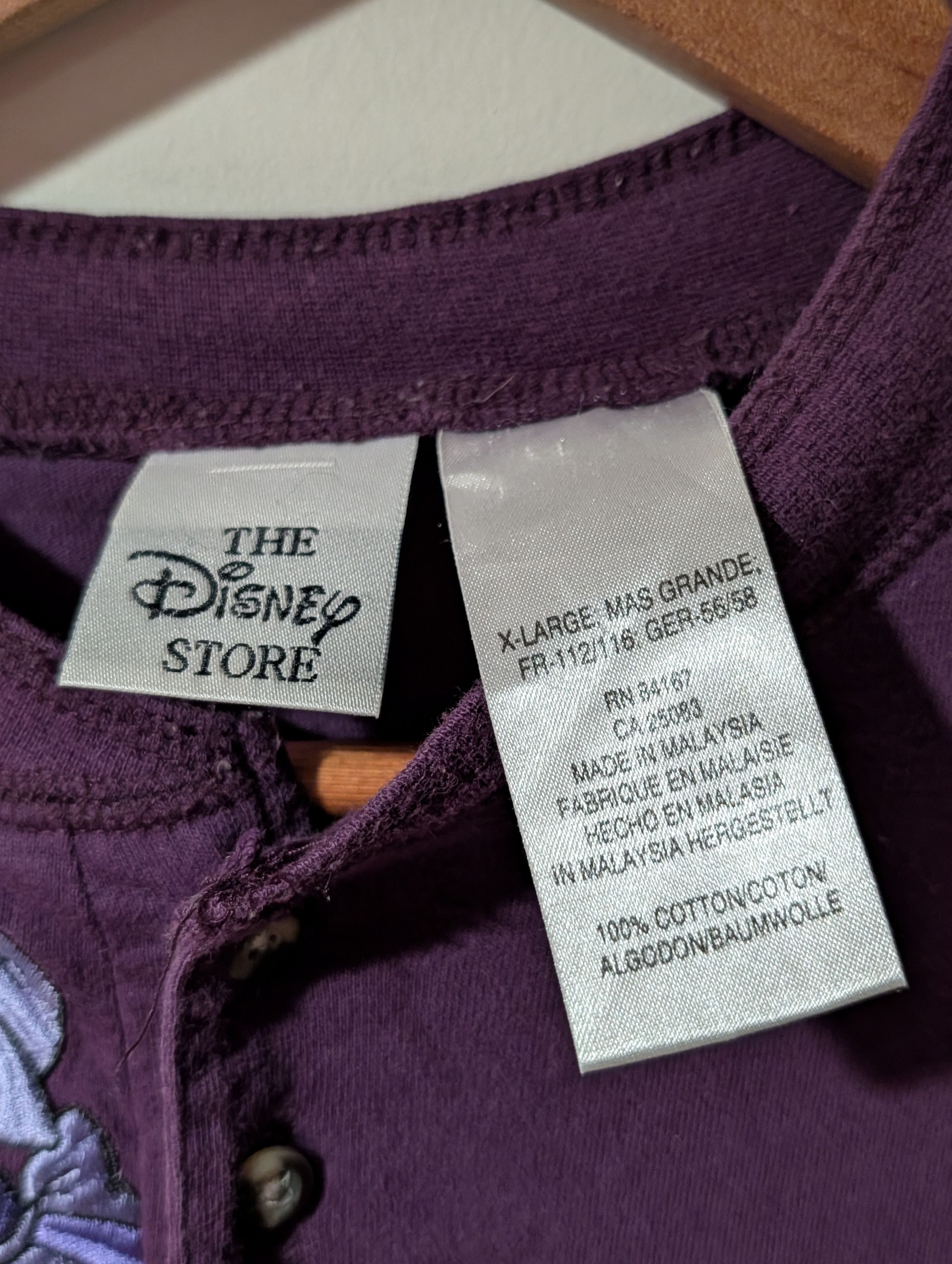 Disney Vintage Y2K Disney Jaq and Gus Cinderella Henley Long-Sleeve Size US XL / EU 56 / 4 - 3 Thumbnail