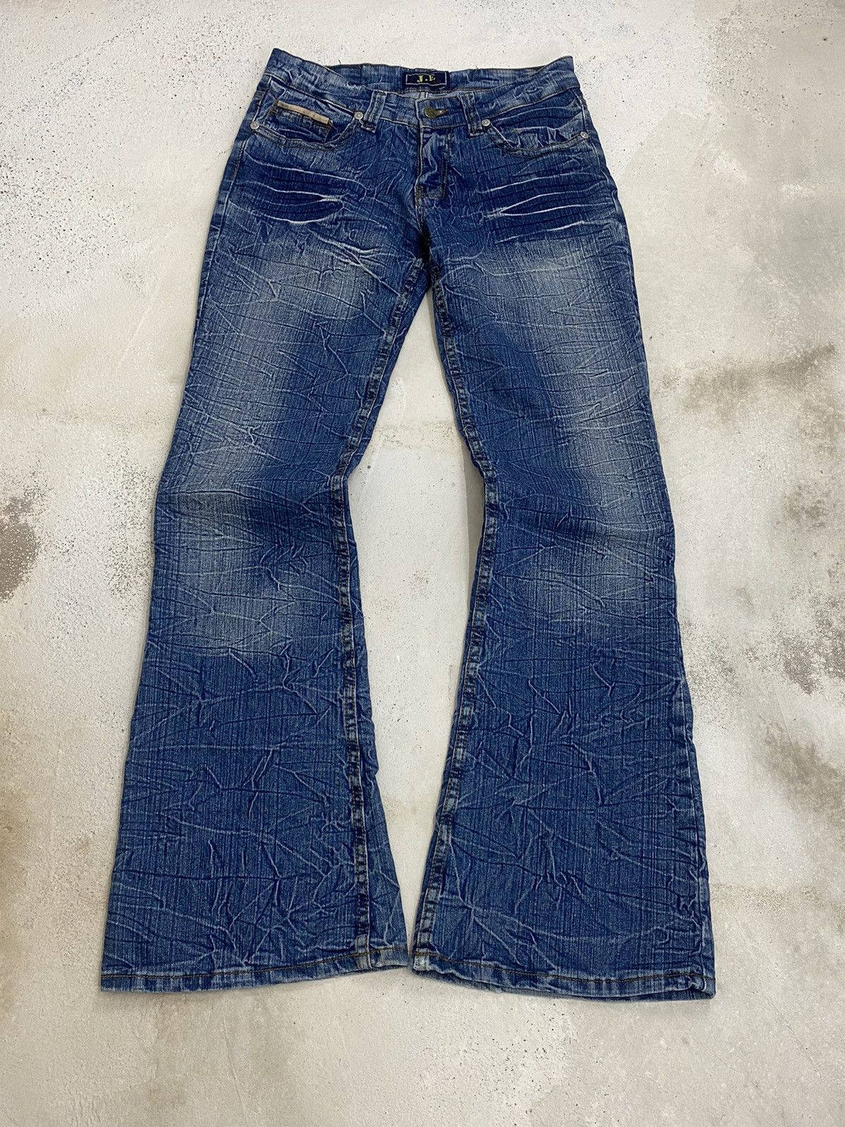 Hysteric Glamour × If Six Was Nine × Japanese Brand Flare Je Classic Jean Sw.d 07 Blue Way Whisker Honeycomb Sty Size US 29 - 1 Thumbnail