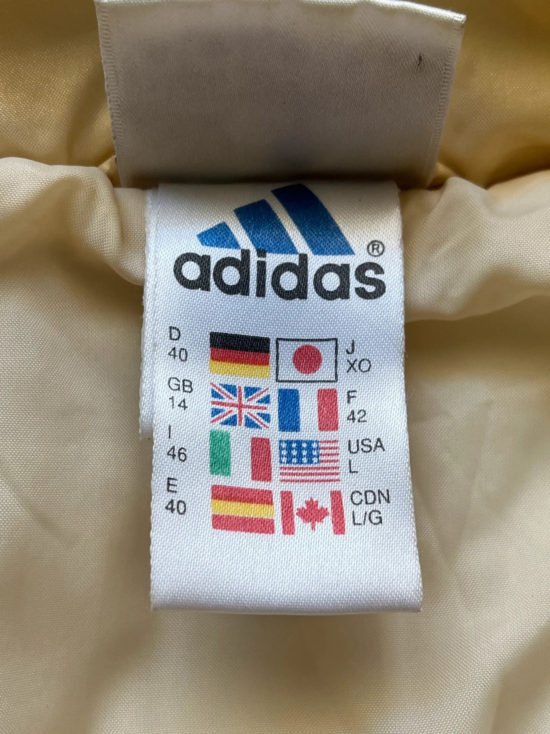 Adidas Adidas 1999 Puffer Jacket Sz L Women’s Rare Cream Size L / US 10 / IT 46 - 4 Thumbnail