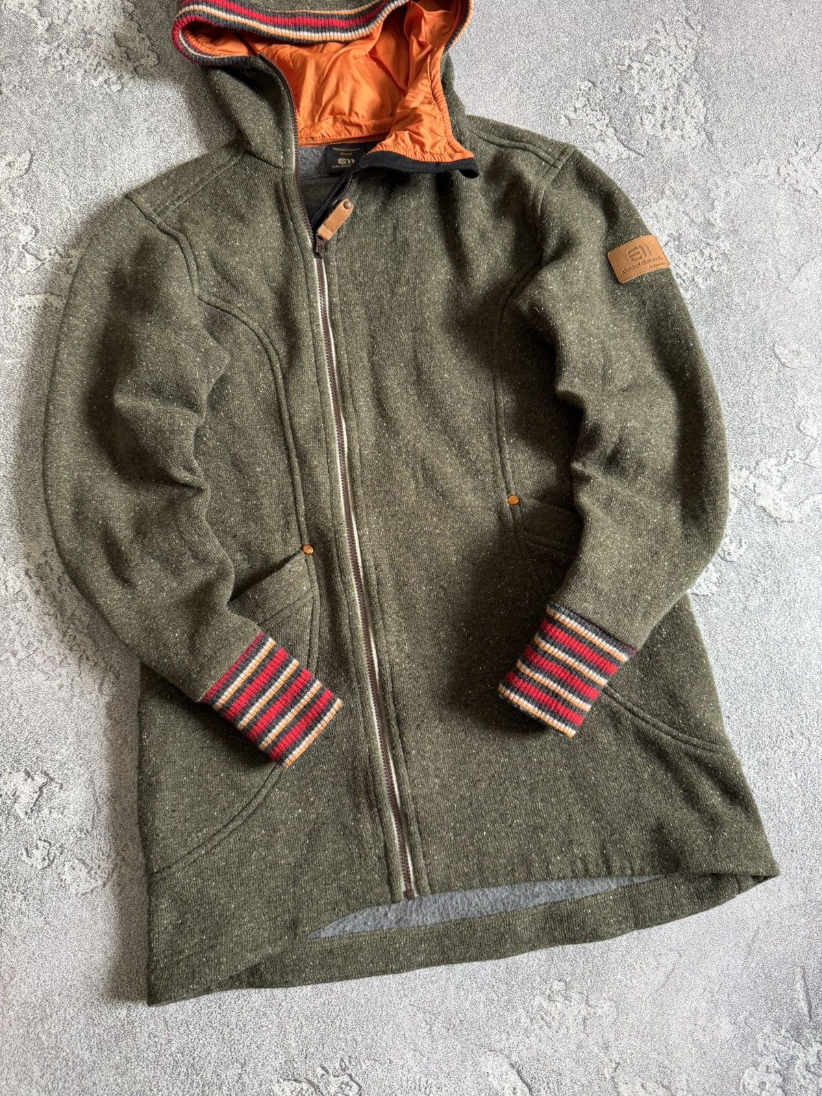 Designer State of elevenate XS zip wool hooded jacket gorpcore warm Size XS / US 0-2 / IT 36-38 - 3 Thumbnail