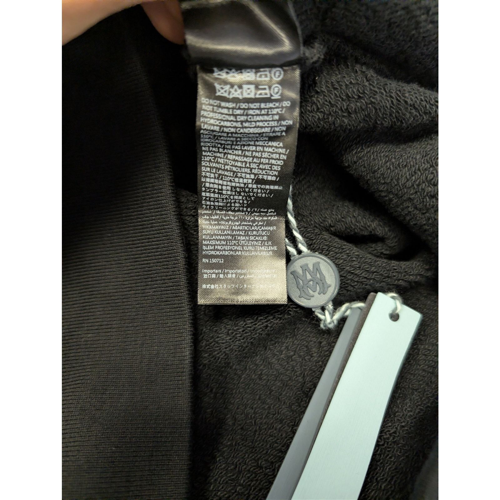 Amiri o1rshd1 Bones Stacked Hoodie in Black Size US L / EU 52-54 / 3 - 18 Thumbnail