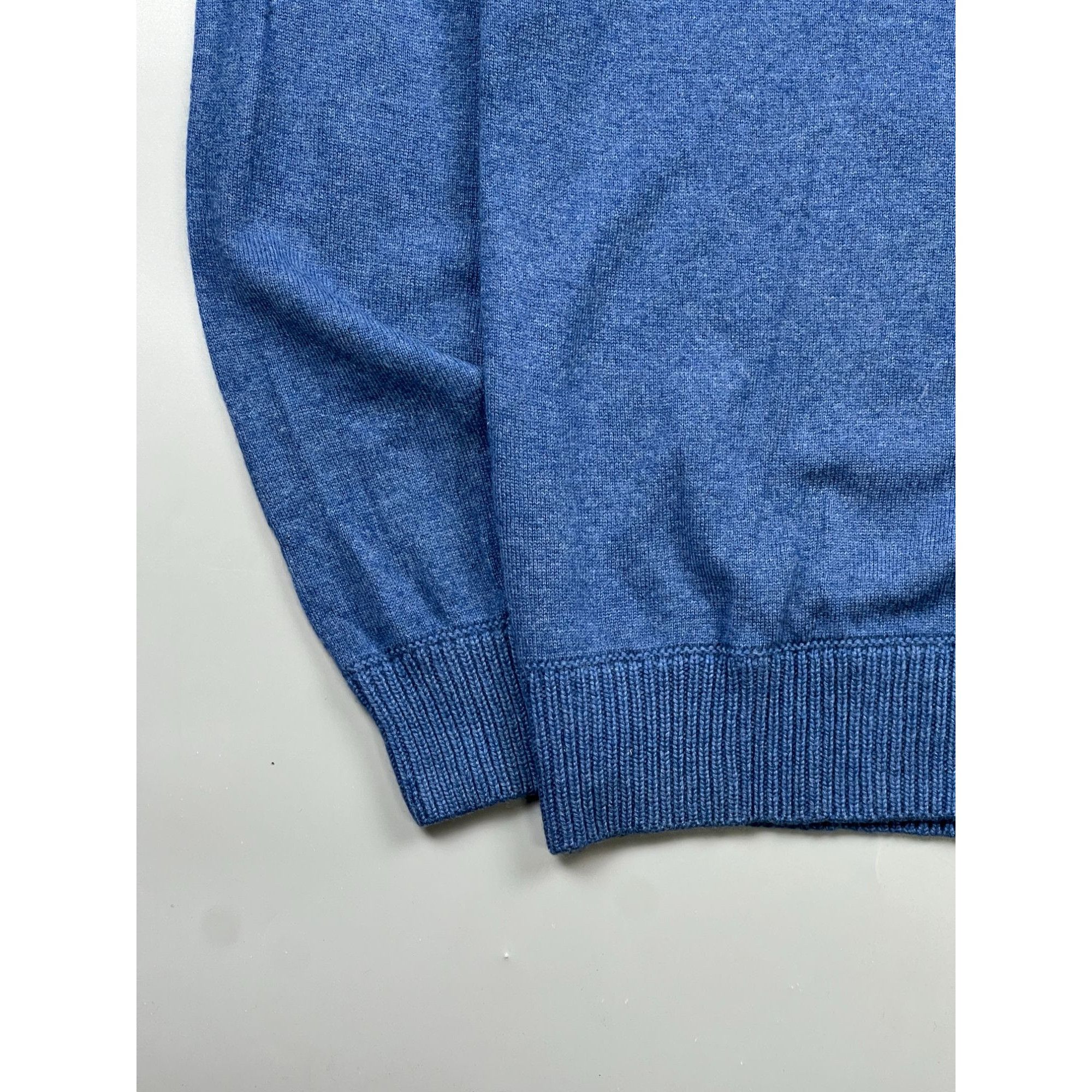 Prada Prada Blue Wool Cashmere Crew Neck Sweater (Y1015) Size US L / EU 52-54 / 3 - 2 Thumbnail
