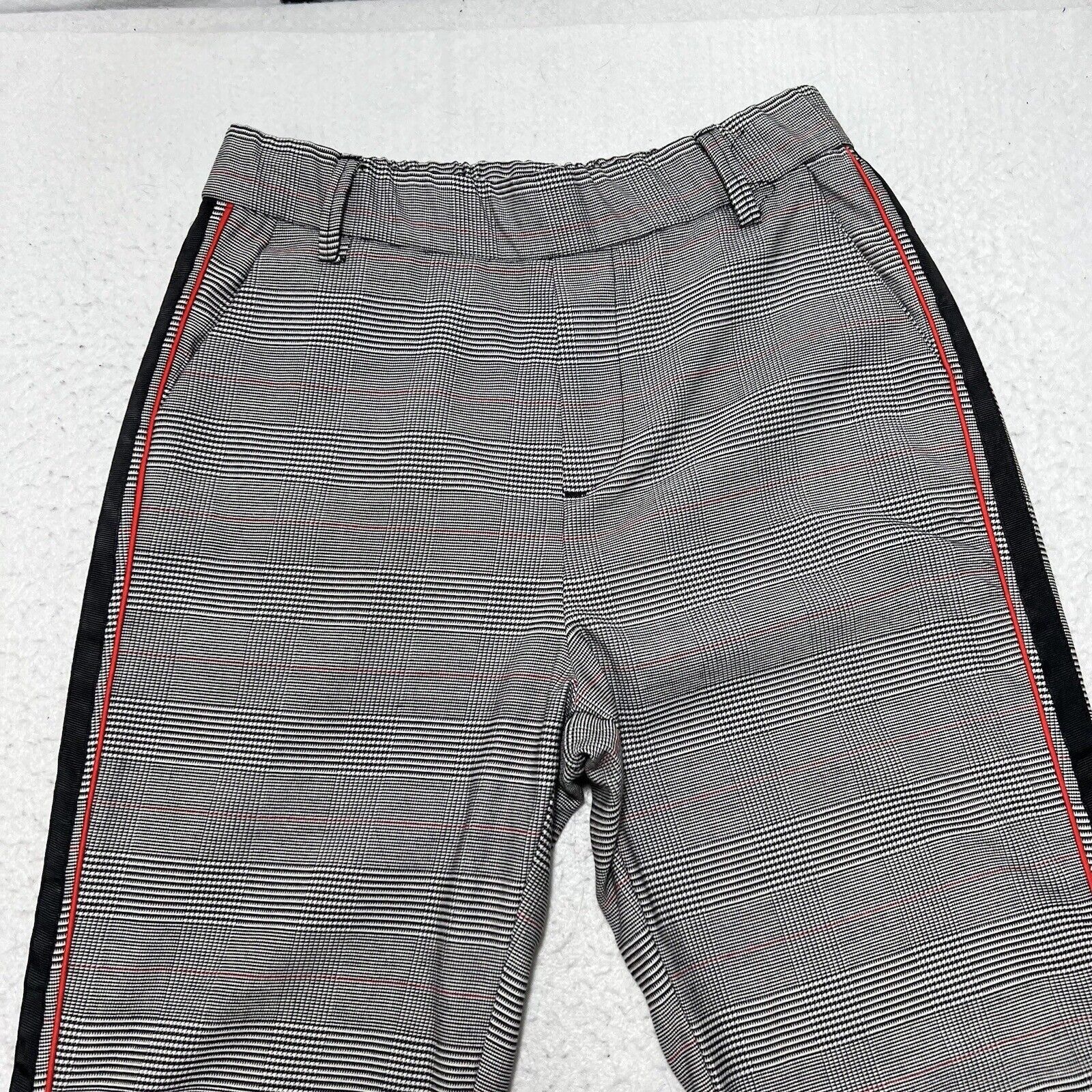 Zara Zara Collection XS High Rise Capri Houndstooth Black Pants Size 26" / US 2 / IT 38 - 2 Thumbnail