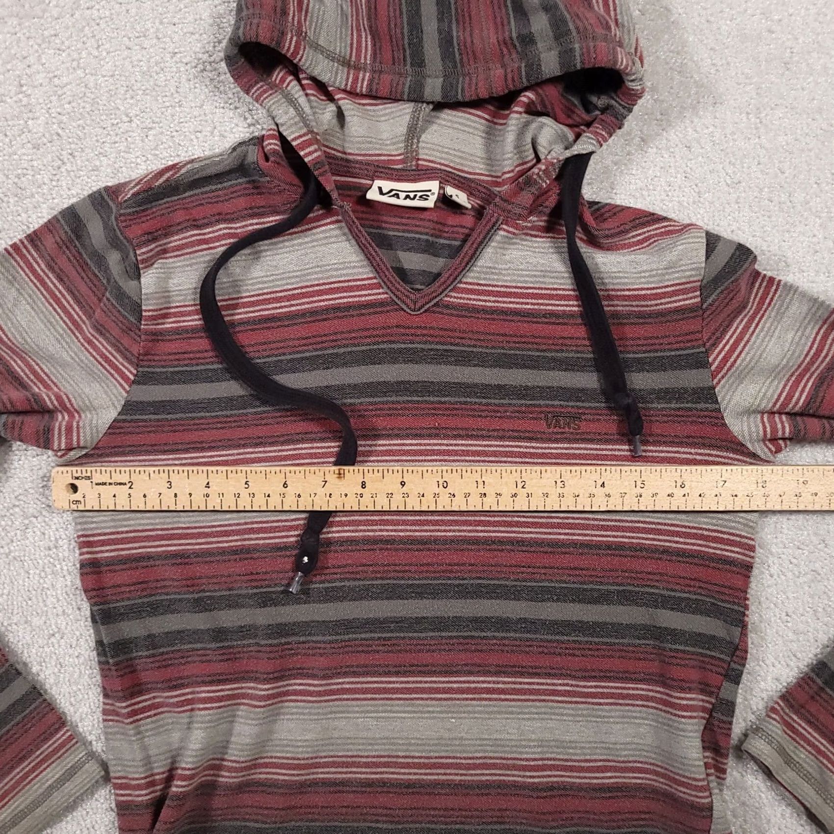 Vans Vans Hoodie Women's S Striped Lightweight Long Sleeve off the Wall Skateboarding Size S / US 4 / IT 40 - 5 Thumbnail