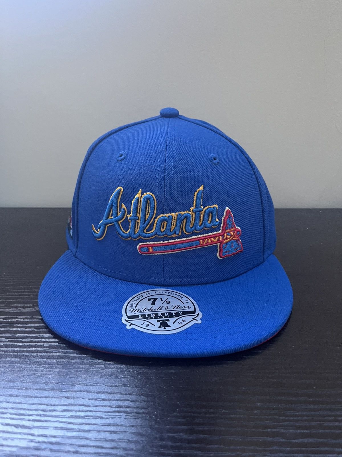 Atlanta Braves Lids x Mitchell Ness TOPPS Exclusive Hat 1989 7 1/2 Store  Only