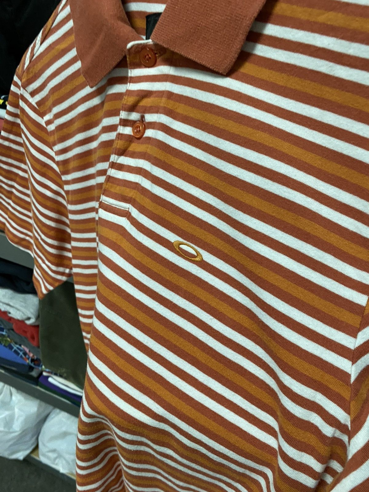 Oakley Vintage Oakley Polo T-shirt Mini Logo Striped tee y2k Size US M / EU 48-50 / 2 - 4 Thumbnail