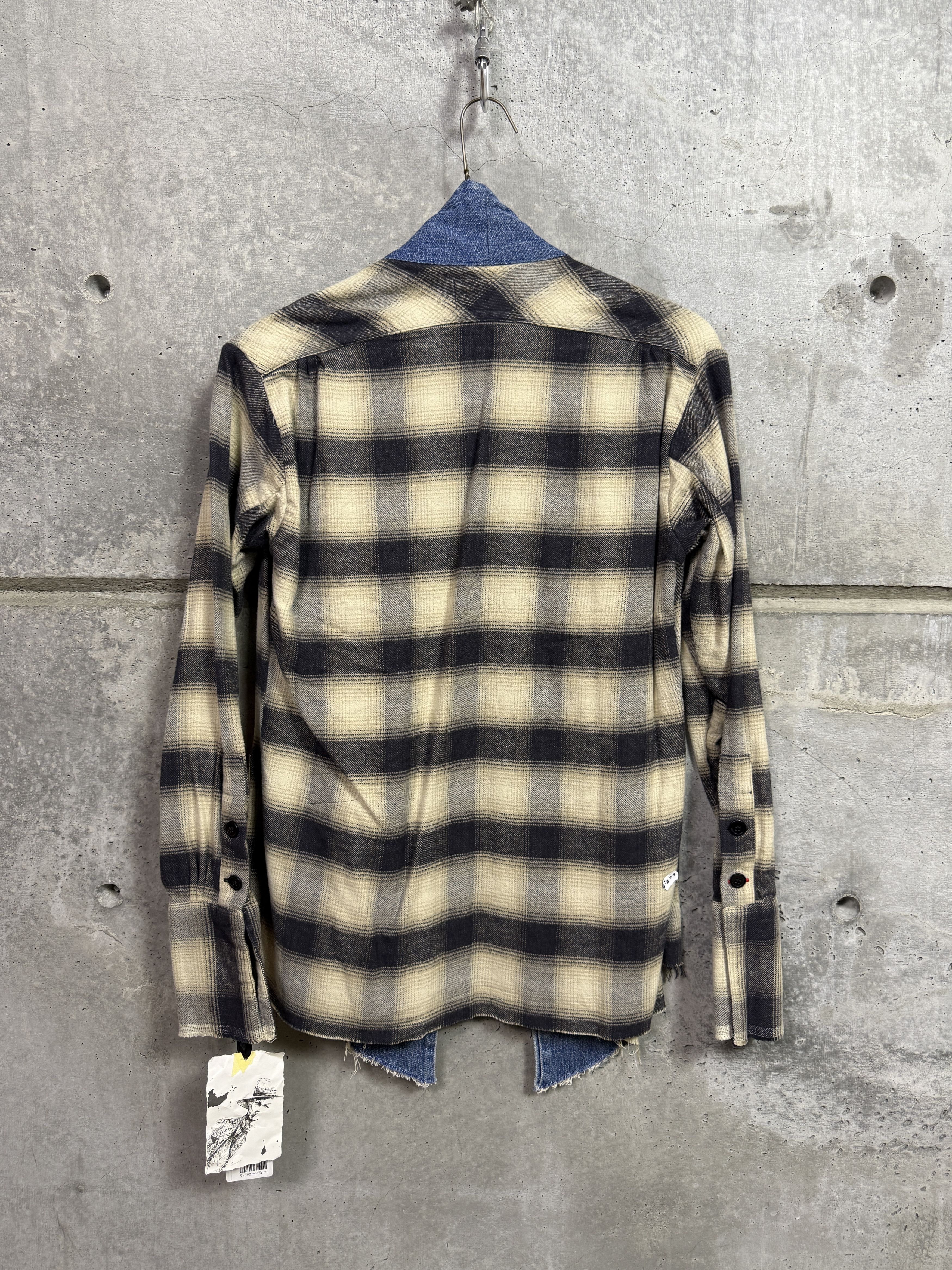 Greg Lauren $1k Greg Lauren Beige Plaid GL1 Kimono Jacket Size US XS / EU 42 / 0 - 2 Thumbnail