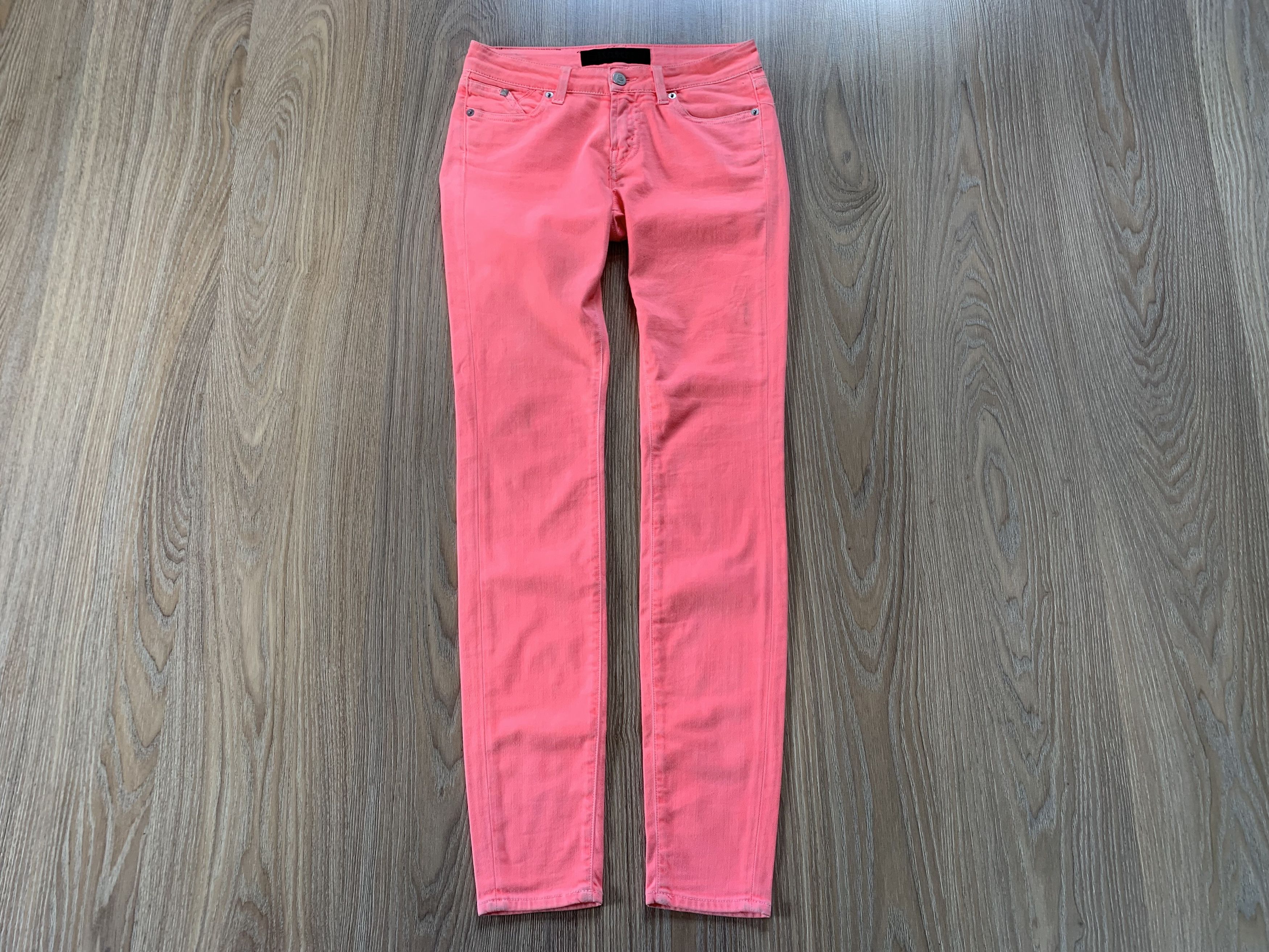 Karl Lagerfeld × Vintage Karl Lagerfeld Womens Skinny Pink Jeans Size 26" / US 2 / IT 38 - 2 Thumbnail