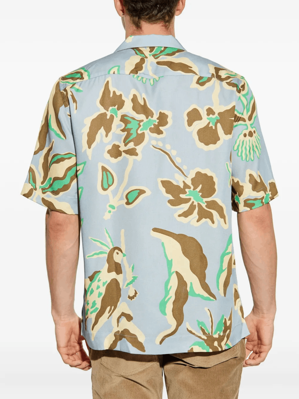 Designer Men’s Floral-Print Short-Sleeve Shirt Size US L / EU 52-54 / 3 - 2 Thumbnail