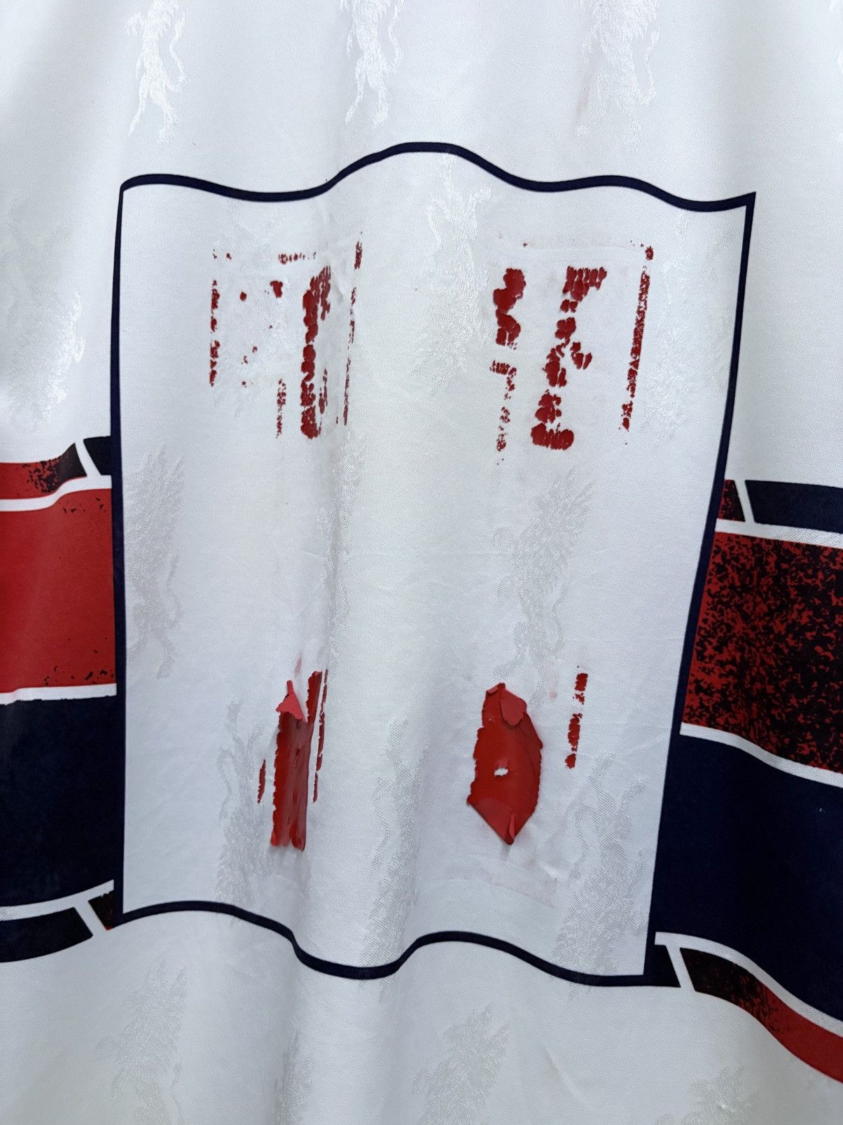 Vintage Vintage 90's Errea Genoa Away - Kazu 11 Football Shirt Size US L / EU 52-54 / 3 - 6 Thumbnail