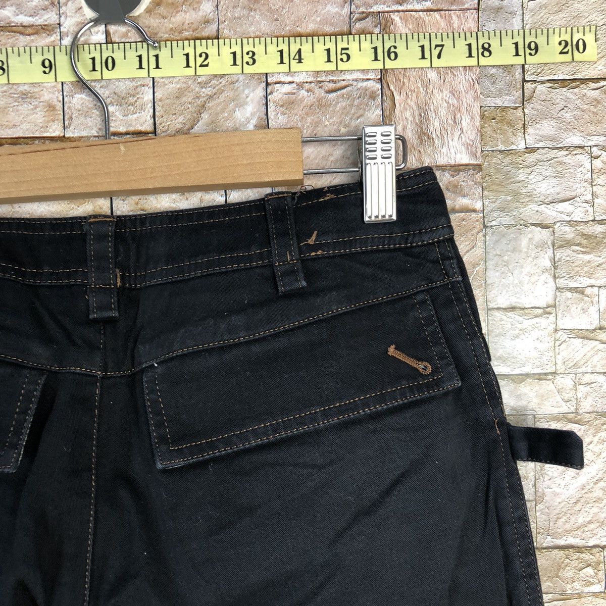 Japanese Brand Una Class Black Cargo Multipocket Pants #A729 Size 26" / US 2 / IT 38 - 19 Thumbnail