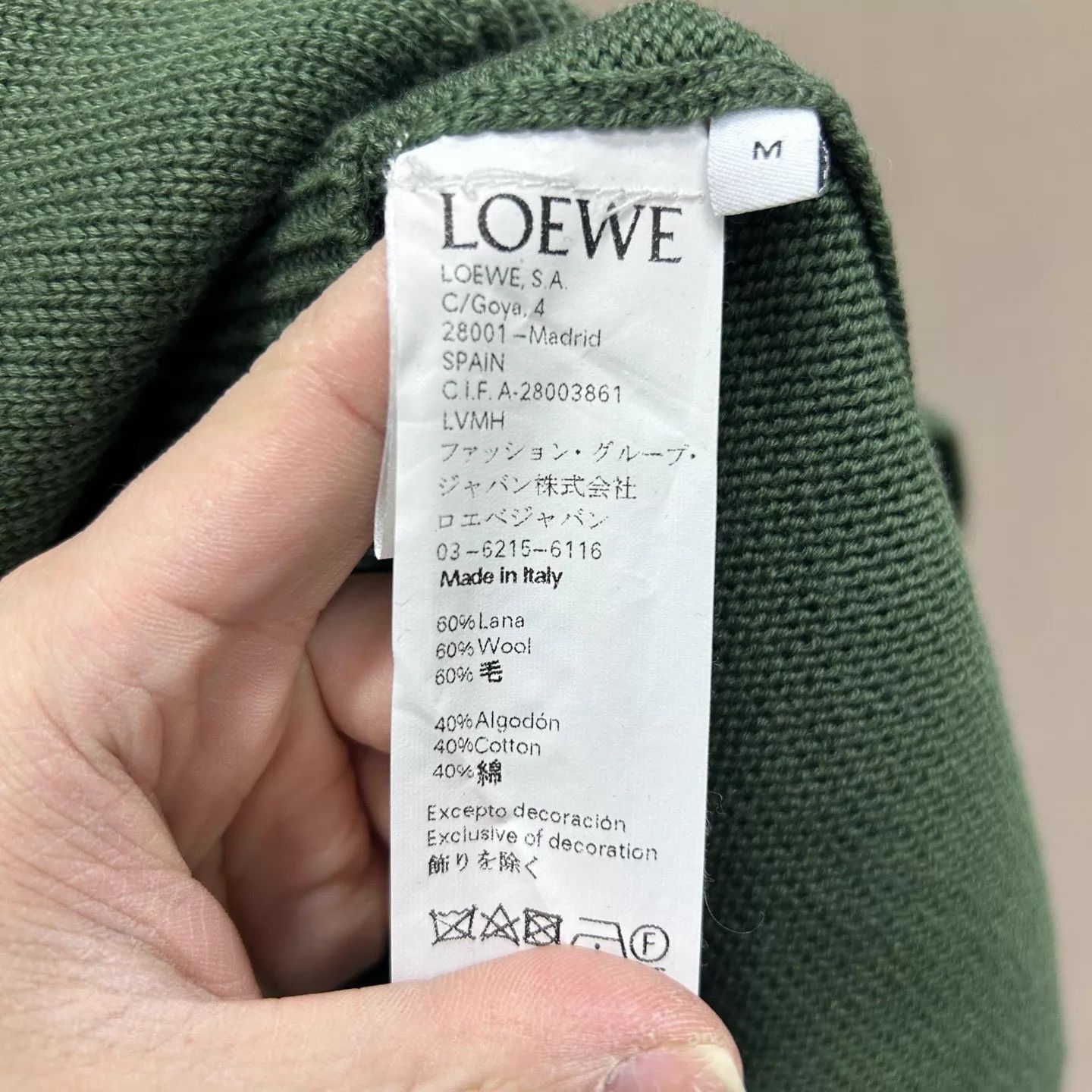 Loewe Loewe Embroidered Logo Wool Knit Sweater M NWT Size M / US 6-8 / IT 42-44 - 4 Thumbnail