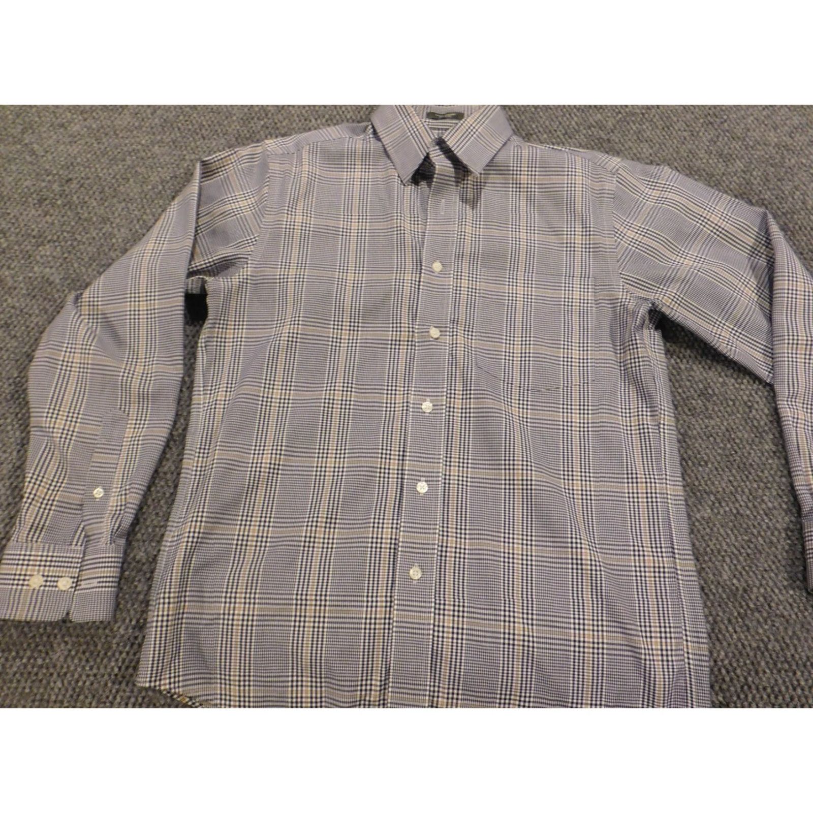 Eddie Bauer Eddie Bauer Shirt Mens Small Blue Plaid Button-Down Regular Fit Pocketed Cotton Wool Knit Size US S / EU 44-46 / 1 - 3 Thumbnail