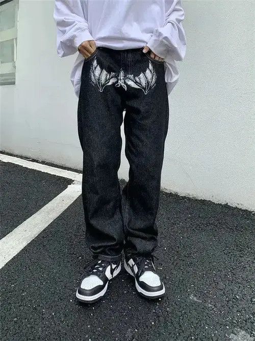 VIBE Streetwear Head Design Baggy Jeans Size US 32 / EU 48 - 3 Thumbnail