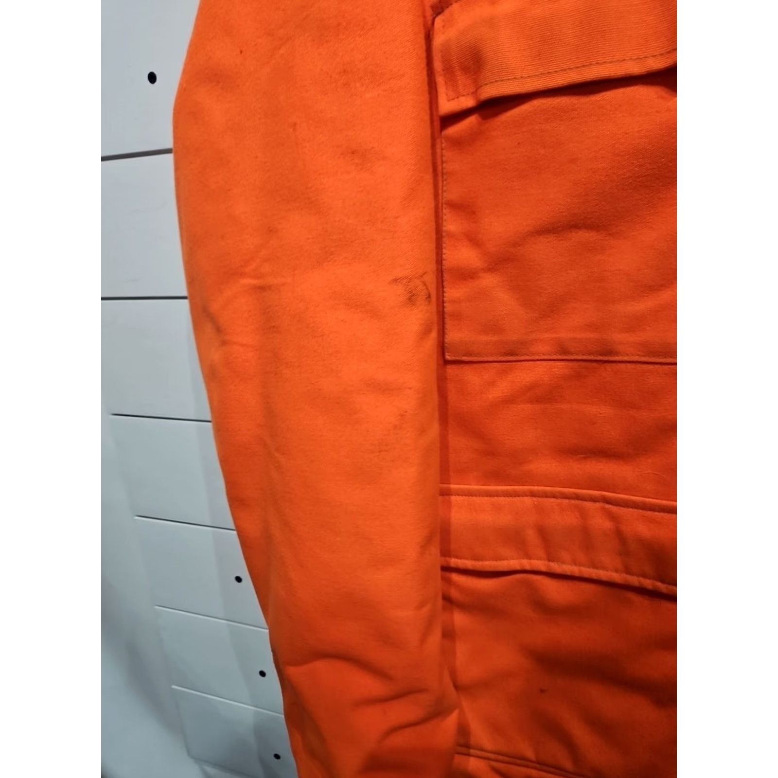 Vintage VTG Cabela's Hooded Mens Jacket Coat Blaze Orange Hunting MENS 2XL Size Orange Front Pockets Zip Snap Made in USA Size US XXL / EU 58 / 5 - 4 Thumbnail