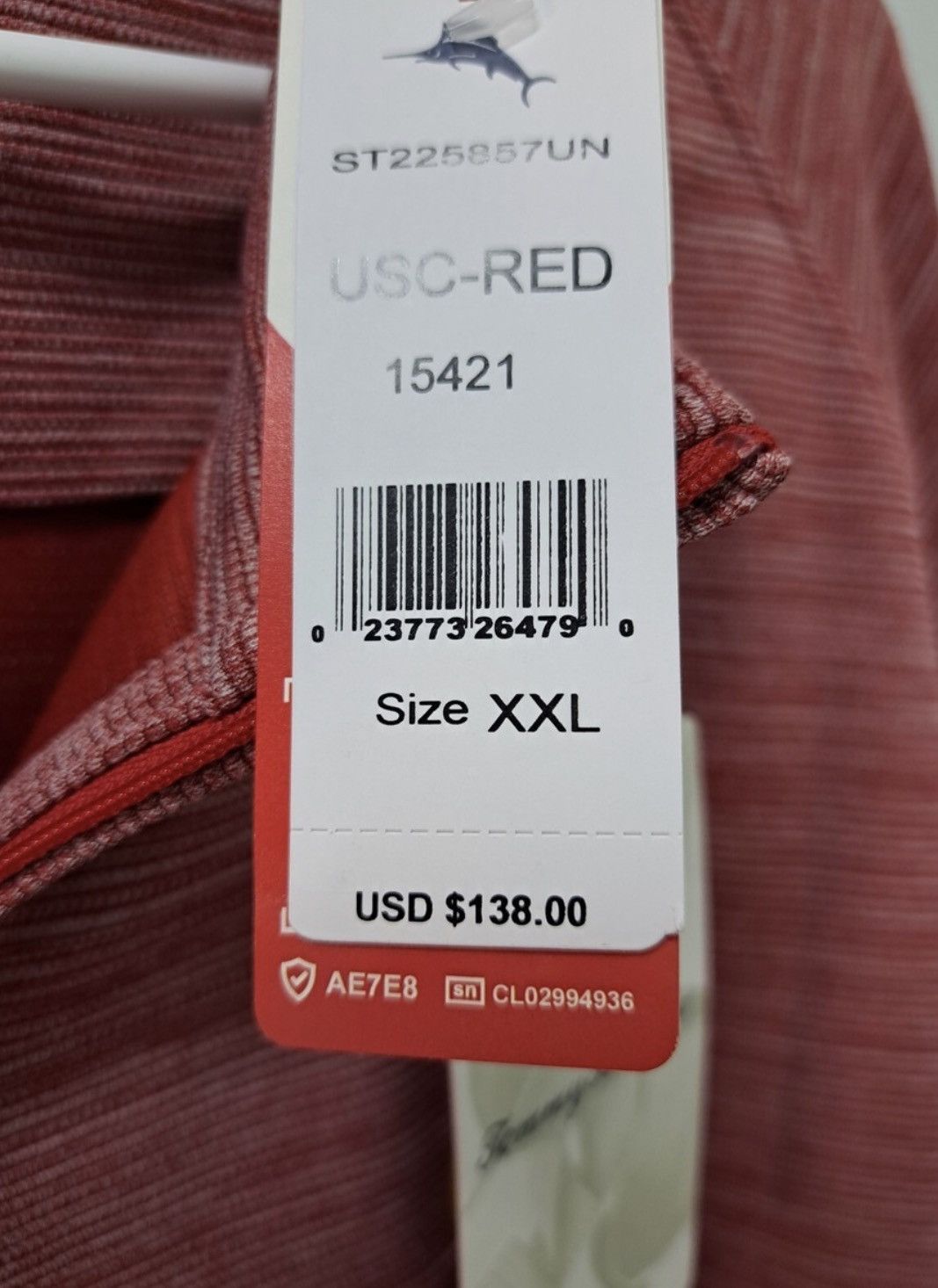 Tommy Bahama Tommy Bahama Island Zone USC Red 1/3 Zip Jacket NWT Size US XXL / EU 58 / 5 - 4 Thumbnail