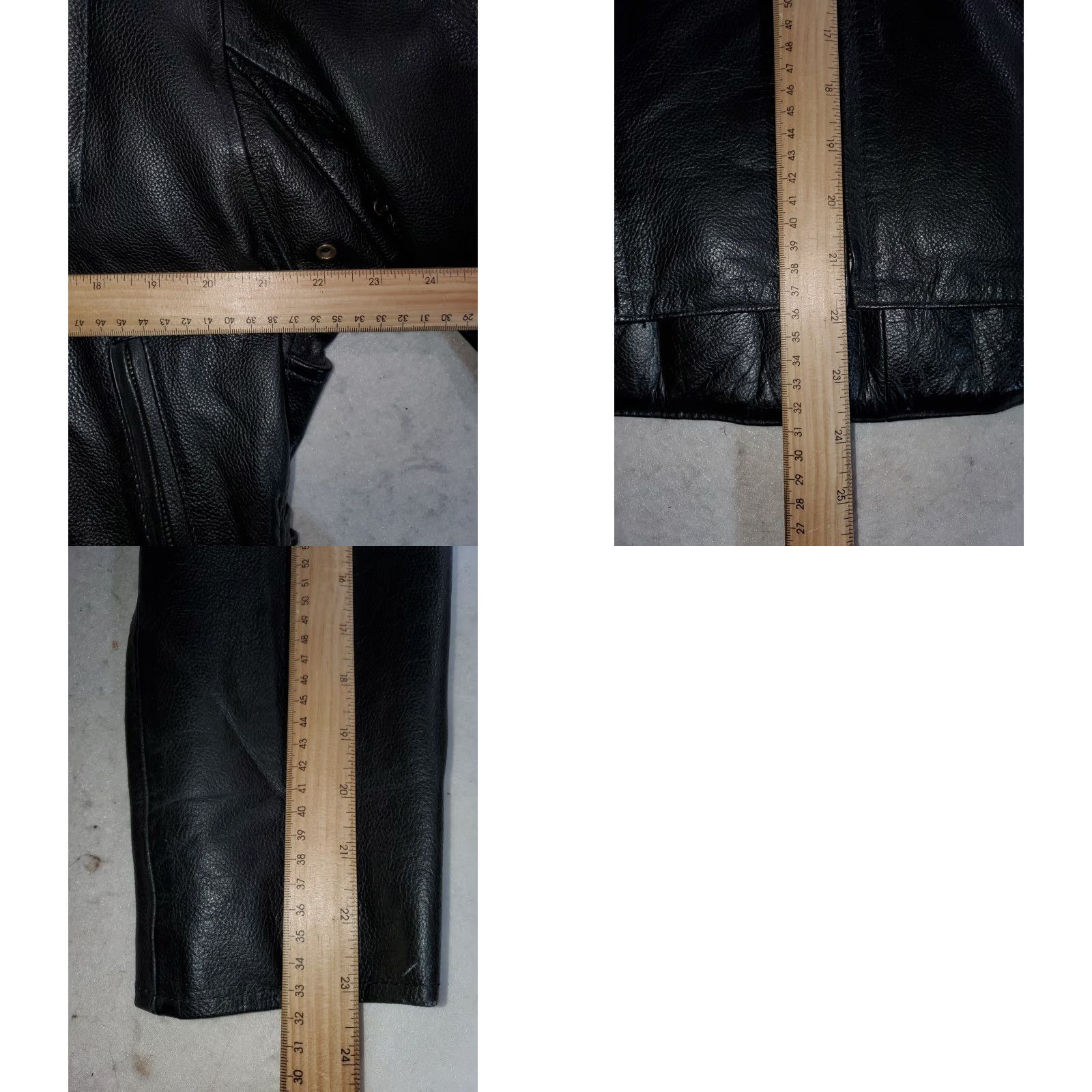 Vintage VINTAGE Leather Motorcycle Jacket - Heavy Padded - Women's 1X BLACK - Biker Style - Short Jacket - Unknown Brand - Zip Closure - Casual Wear Size XL / US 12-14 / IT 48-50 - 8 Thumbnail
