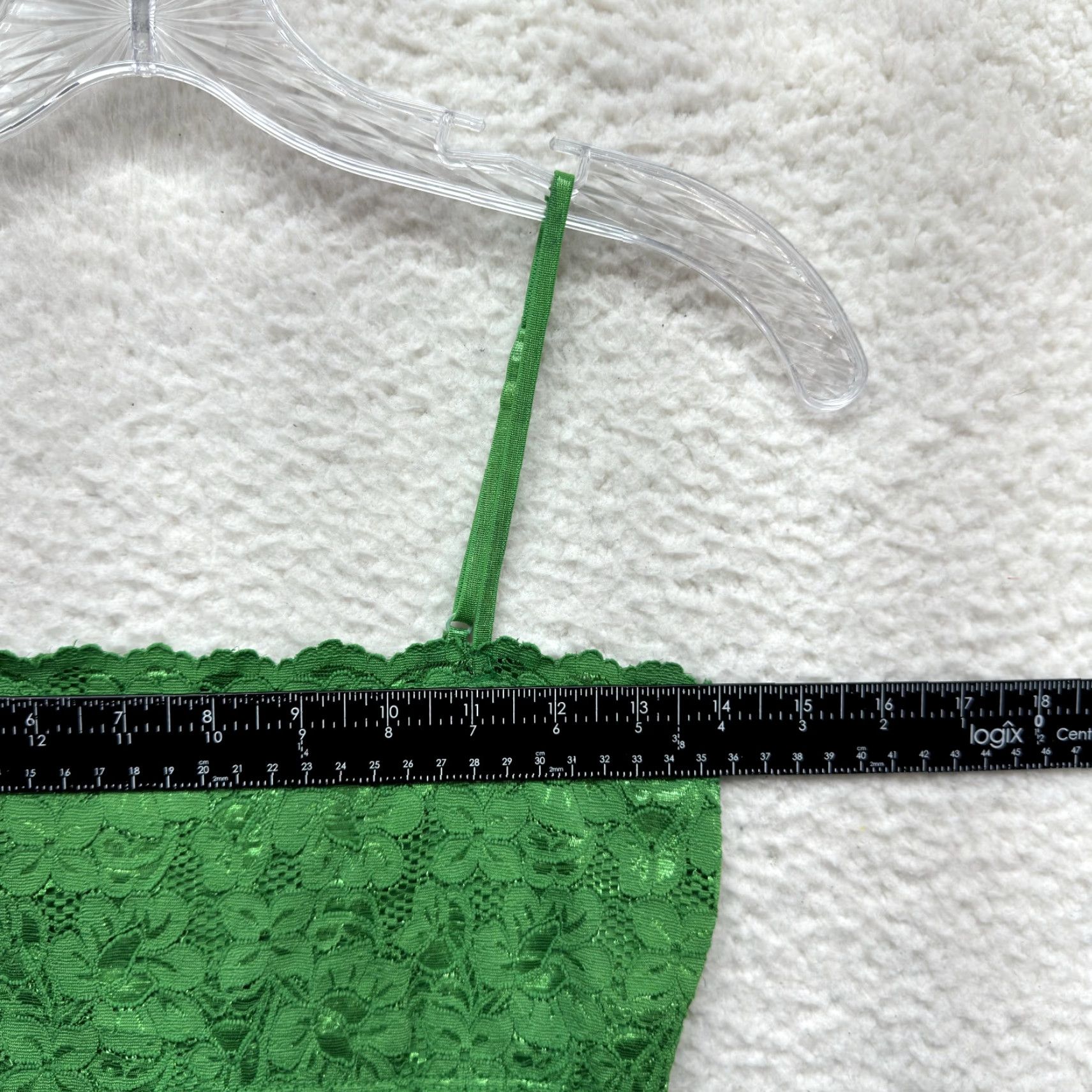 Vintage Y2K Vintage Camisole Tank Top Green Lace Square Neck Boho Fairy Grunge Shirt S Womens Size S / US 4 / IT 40 - 4 Thumbnail