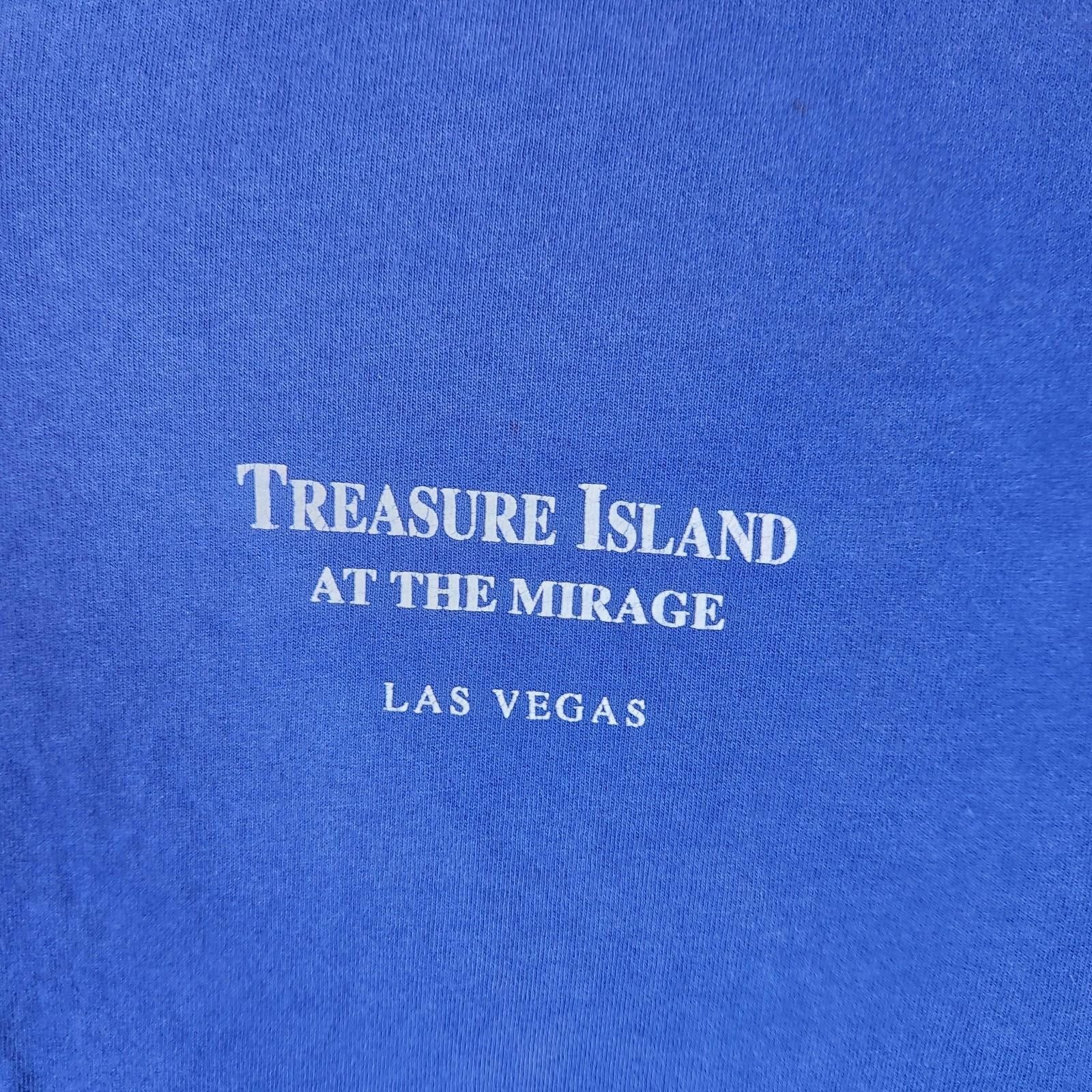The Unbranded Brand Vintage Treasure Island Vegas Graphic Tshirt Blue Size Large Size US L / EU 52-54 / 3 - 3 Thumbnail
