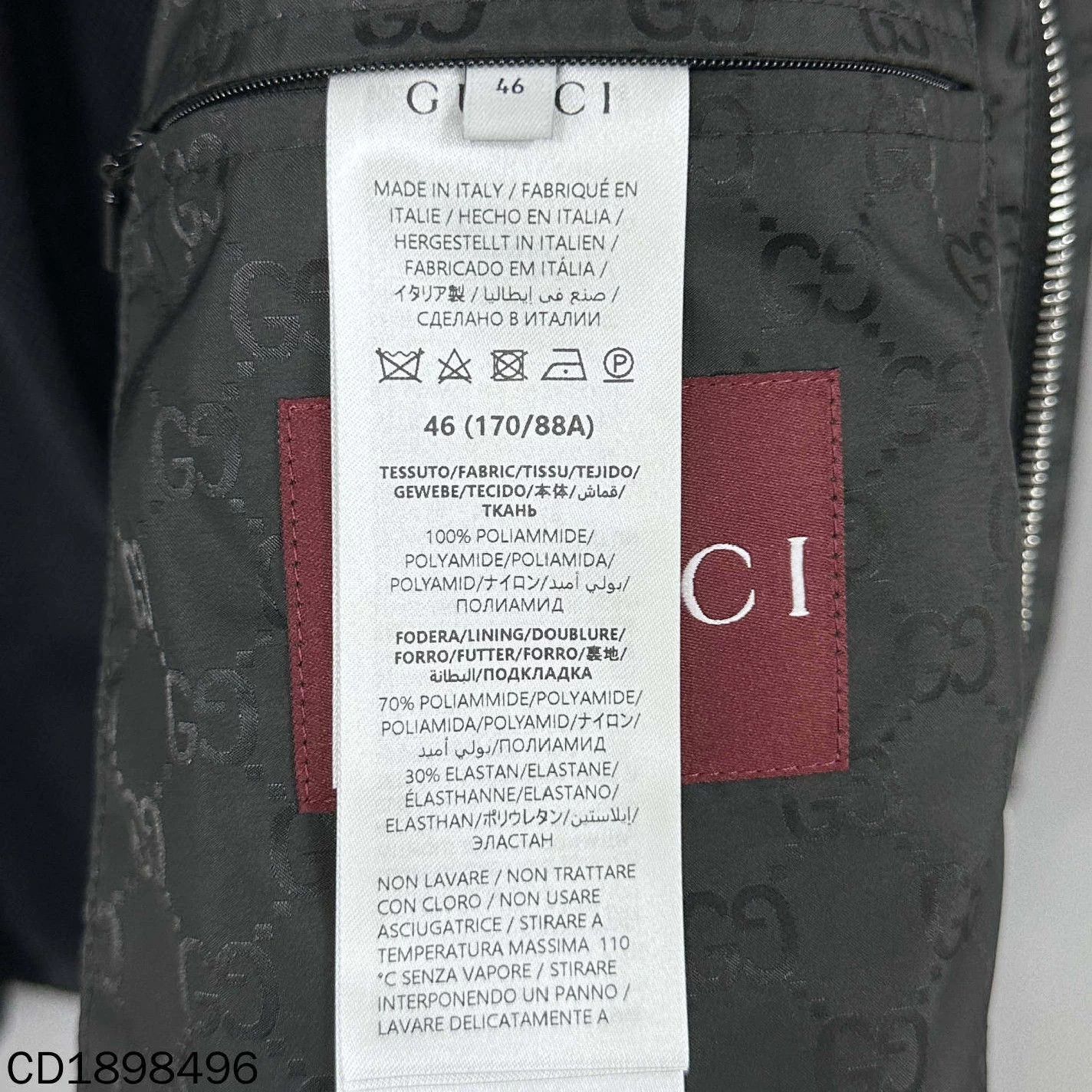Gucci GUCCI FW25 Subtle All-Over Print Zip Jacket NWT 46 Size US S / EU 44-46 / 1 - 6 Thumbnail
