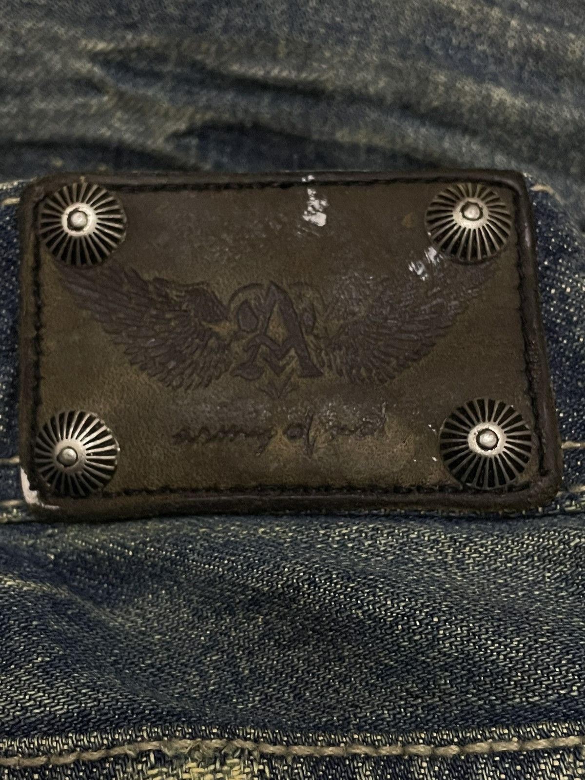 Hysteric Glamour Vintage Authentic Designer Bullet Noise Patchwork Denim Size US 30 / EU 46 - 20 Thumbnail