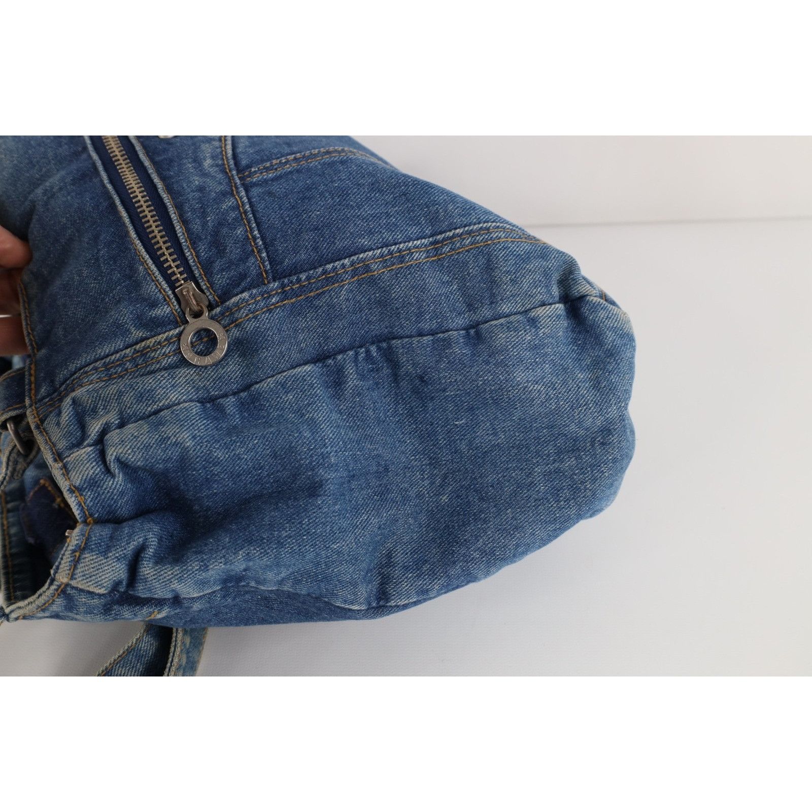 Vintage Vintage 90s Babydoll Streetwear Denim Jean Handled Purse Bag Size ONE SIZE - 10 Thumbnail