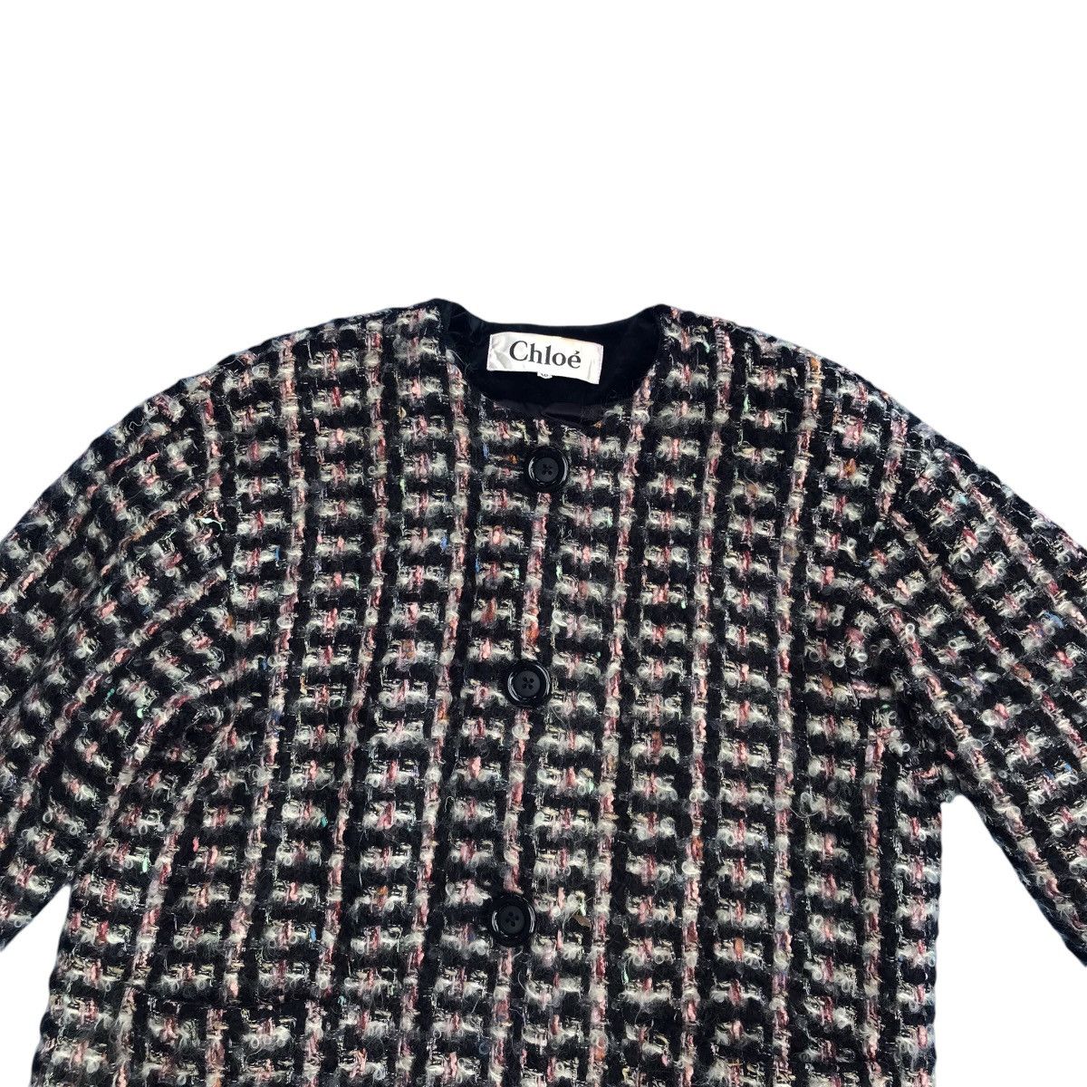Chloe × Japanese Brand Chloe Wool Jacket Multicolors Size L / US 10 / IT 46 - 2 Thumbnail