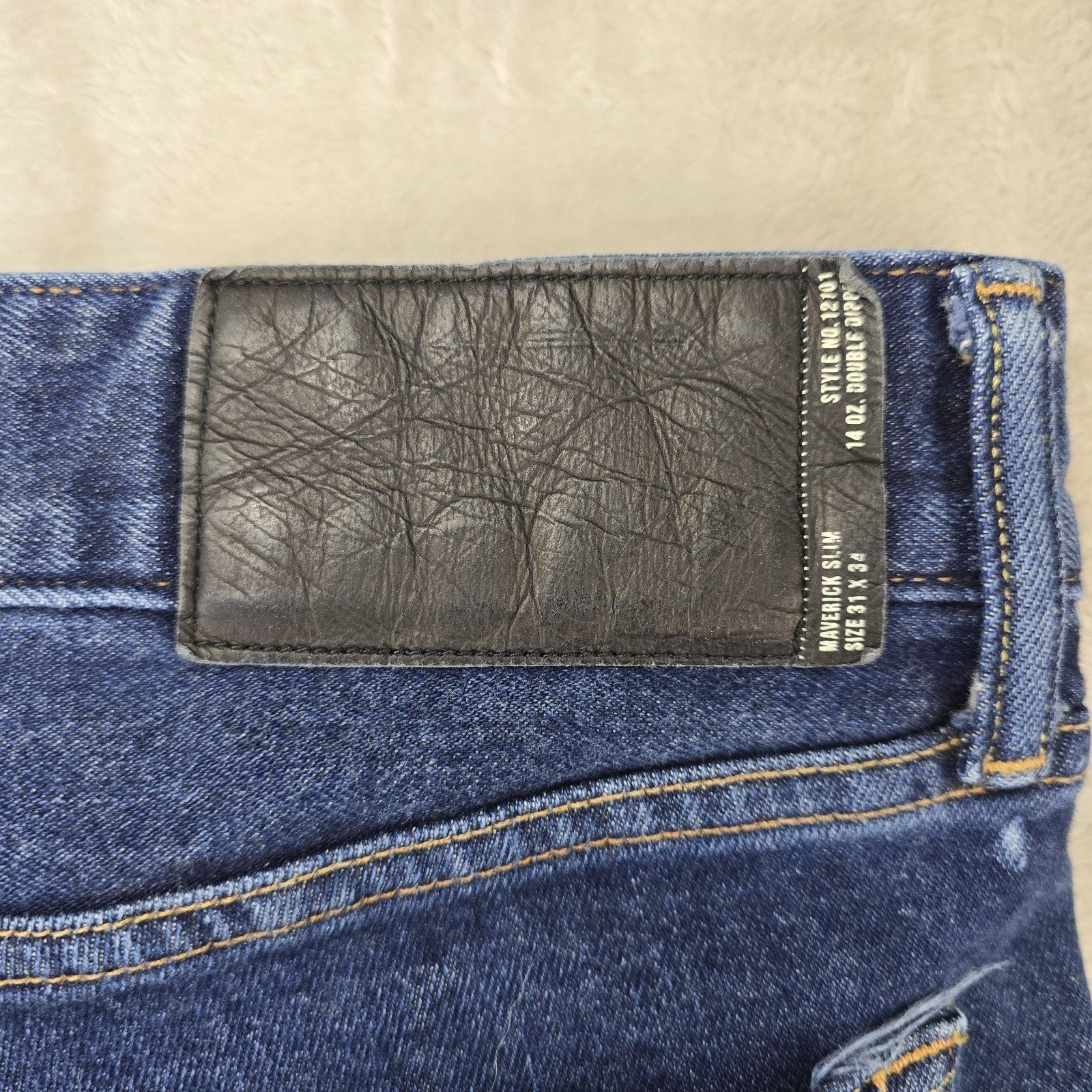 Buck Mason Buck Mason Jeans 32X28 Maverick Slim Denim *FLAWS* Size US 32 / EU 48 - 13 Thumbnail