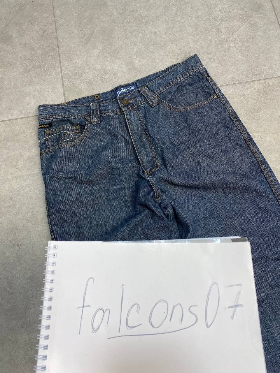 Pelle Pelle Vintage Pelle Pelle Denim Baggy Y2K Pants Size US 34 / EU 50 - 2 Thumbnail