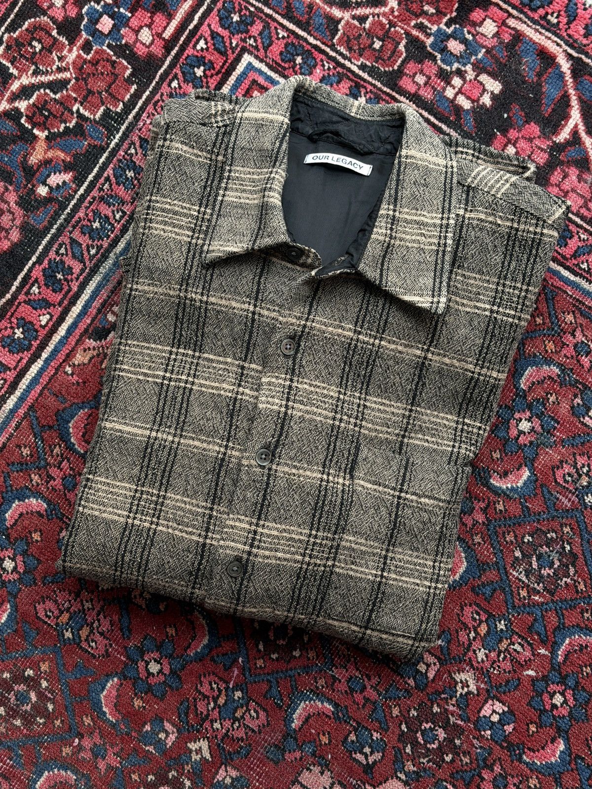 Our Legacy Our Legacy Above Check Overshirt Size US M / EU 48-50 / 2 - 4 Thumbnail