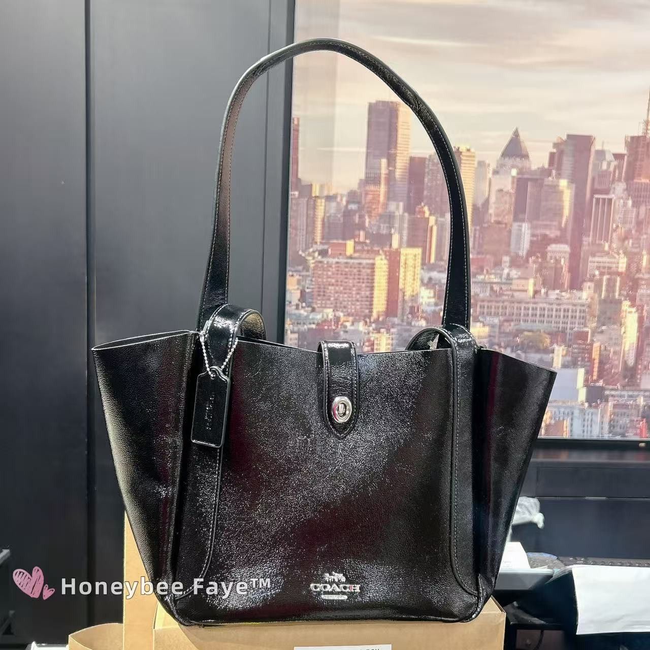 Coach Hadley Turnlock Tote Bag CCF05 Size ONE SIZE - 2 Thumbnail