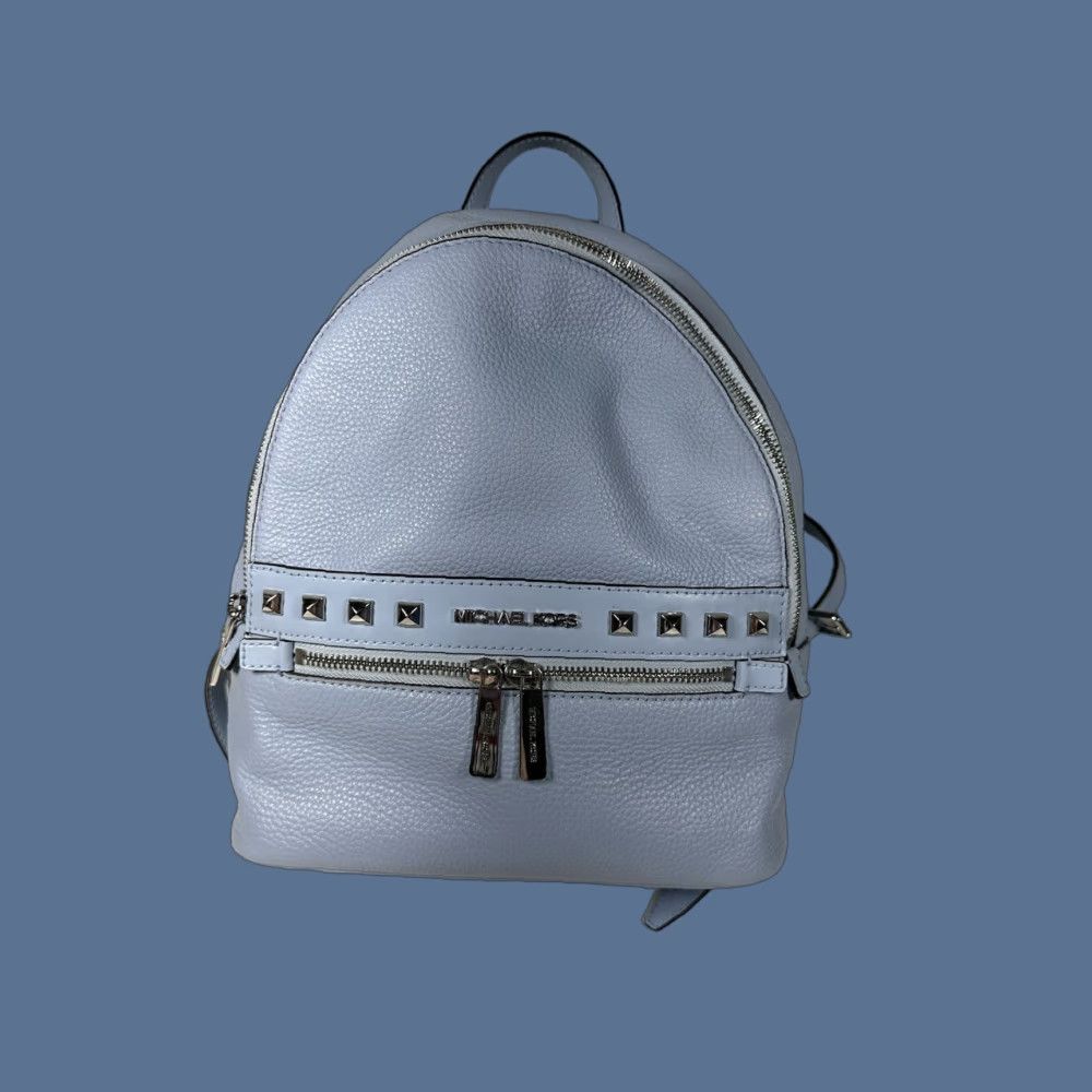 Michael Kors **Michael Kors Kenly Medium Blue Pebbled Leather Women's Backpack** User: Michael Kors Kenly Medium Blue Pebbled Leather Women's Backpack Size ONE SIZE - 1 Thumbnail