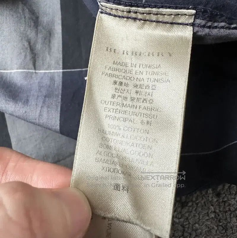 Burberry Burberry Gray Cotton Logo Long Sleeve Shirt. Size US M / EU 48-50 / 2 - 6 Thumbnail