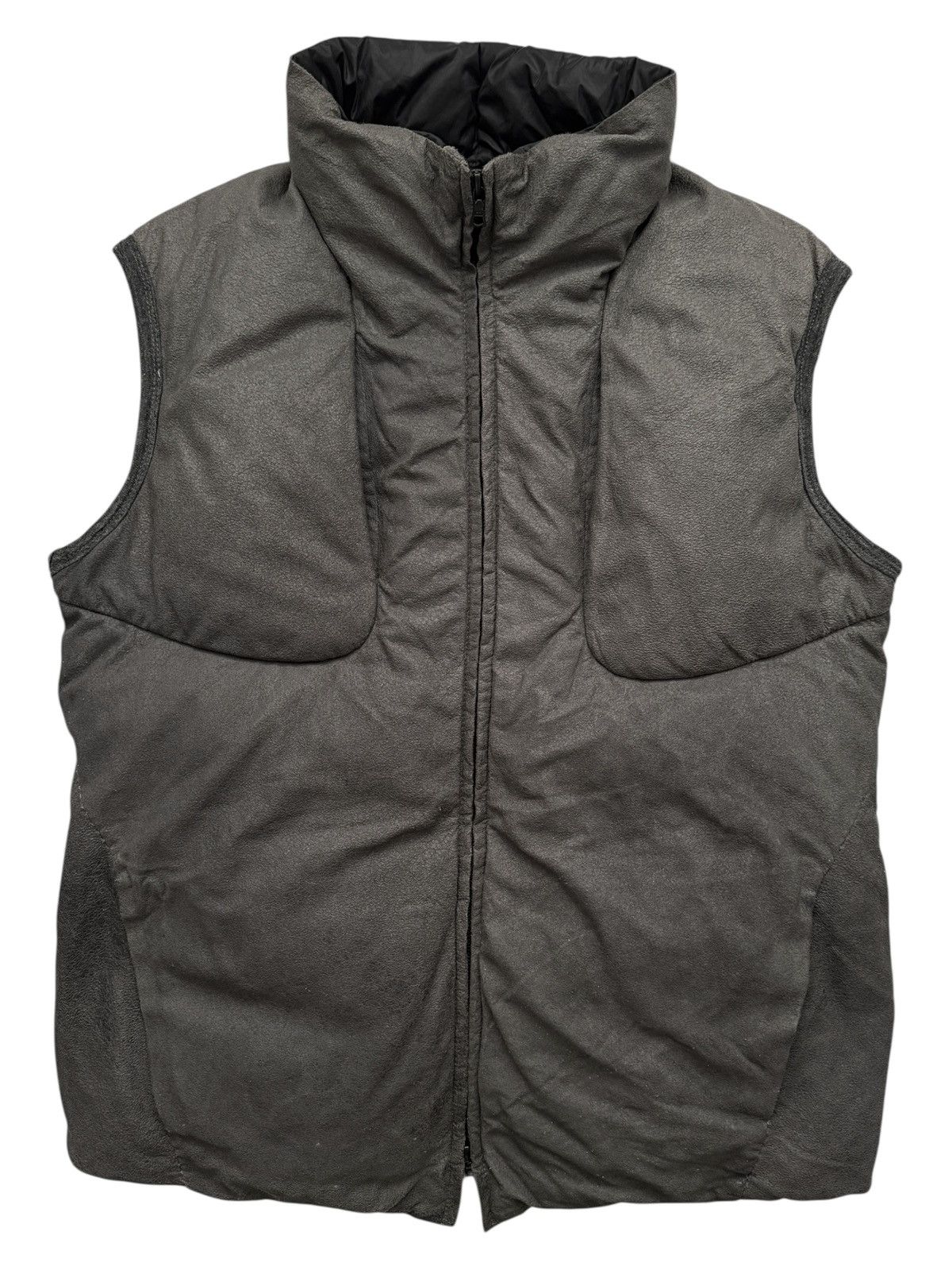 Isaac Sellam Experience Leather Down Vest Size US M / EU 48-50 / 2 - 1 Thumbnail